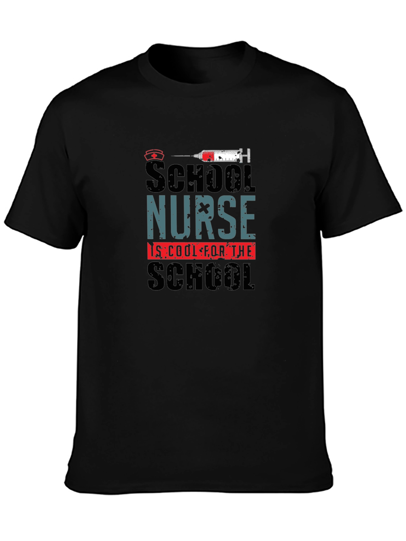 School Nurse Cool School Black T-Shirt