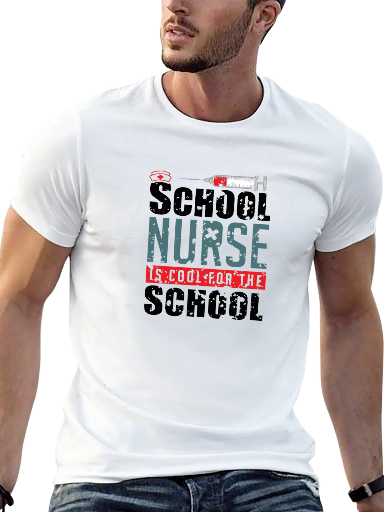 School Nurse Cool School Black T-Shirt