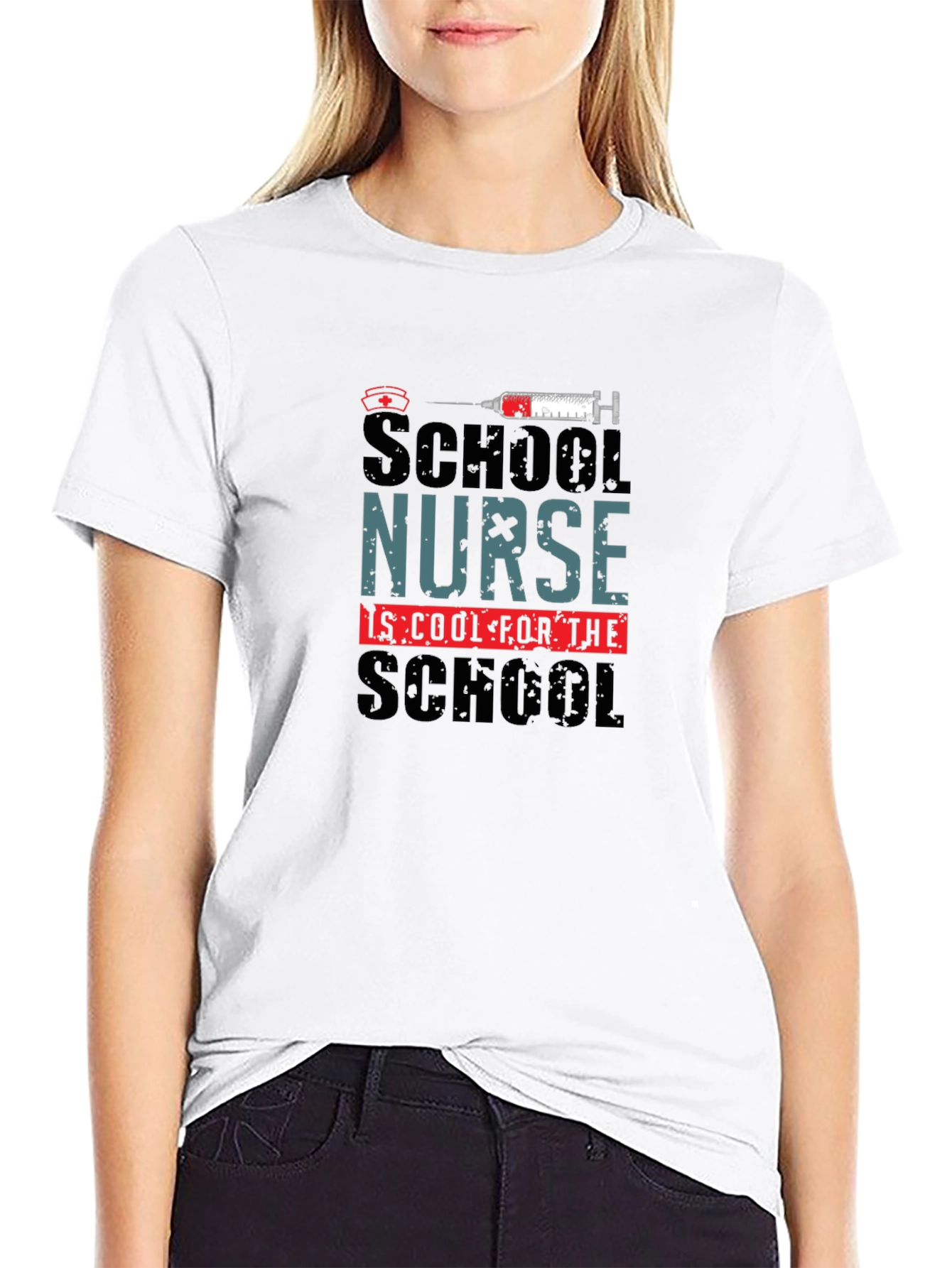 School Nurse Cool School Black T-Shirt
