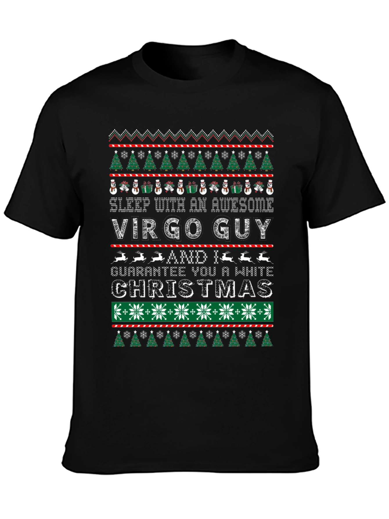 Virgo Guy Ugly Christmas T-Shirt
