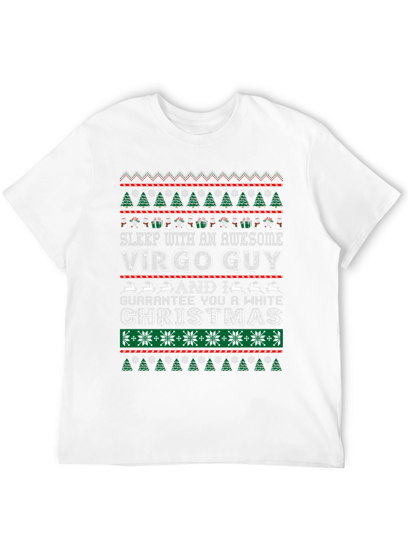 Virgo Guy Ugly Christmas T-Shirt