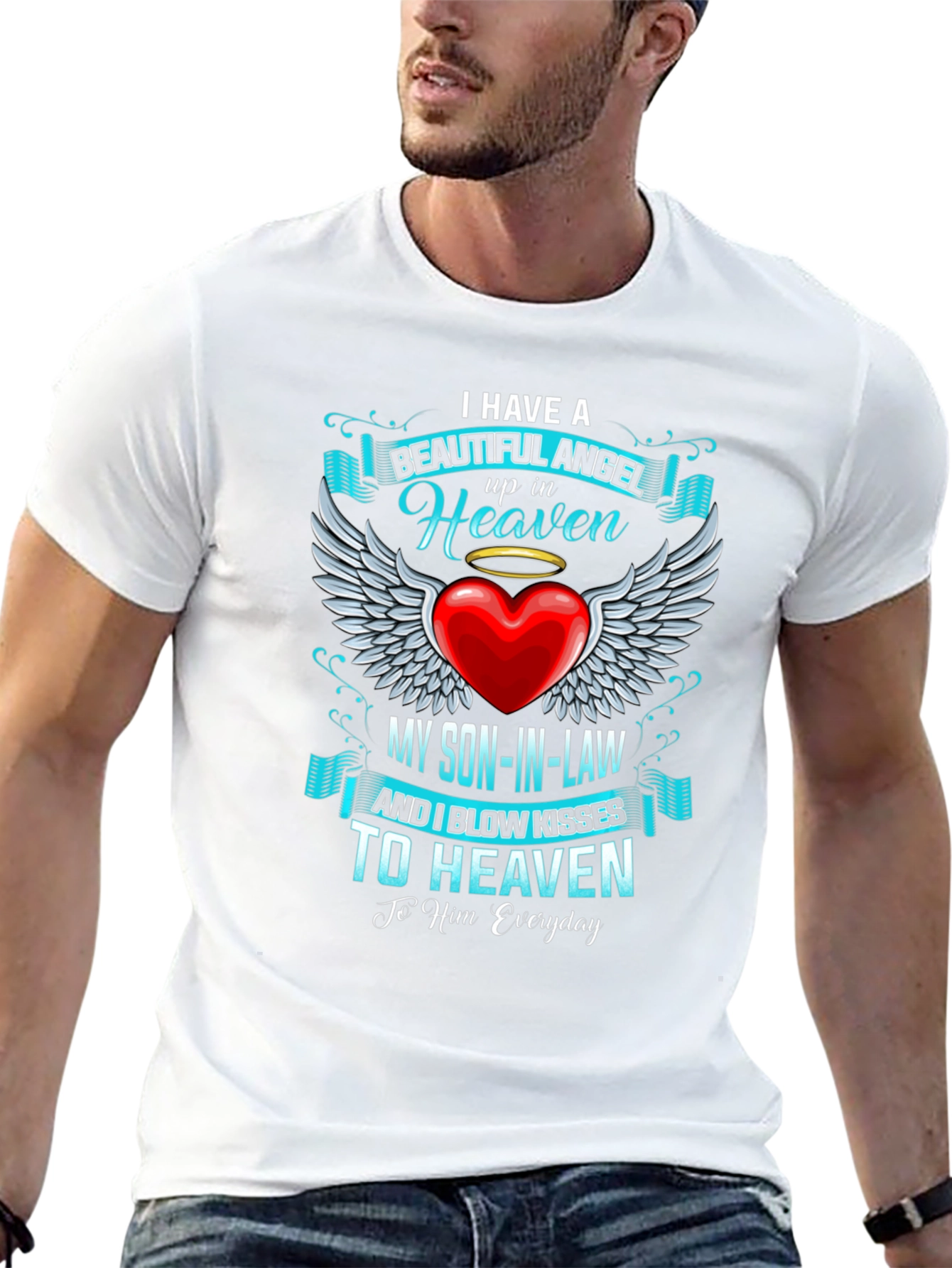 Memorial Son-in-Law Angel in Heaven T-Shirt