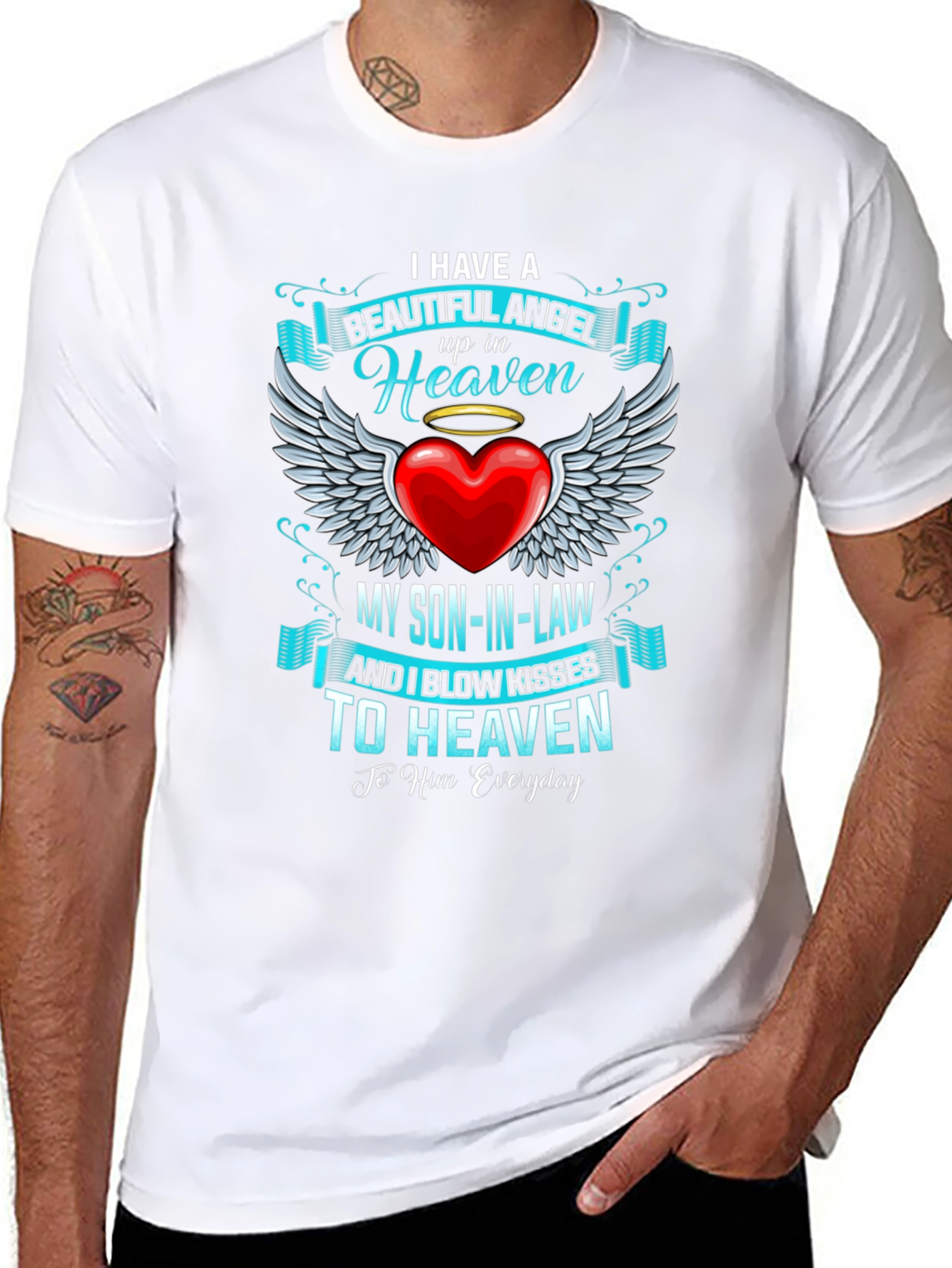 Memorial Son-in-Law Angel in Heaven T-Shirt