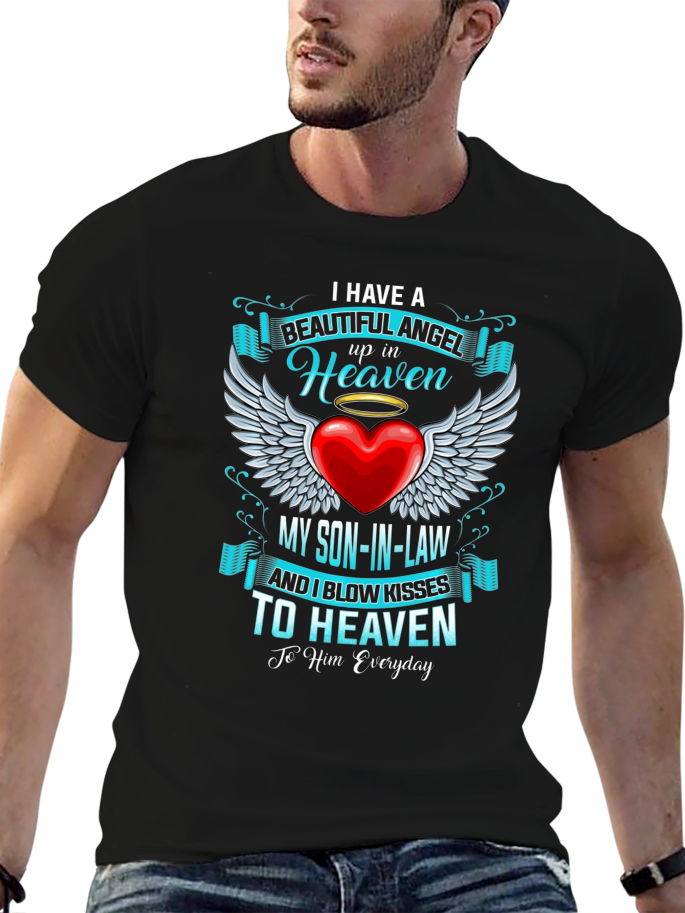 Memorial Son-in-Law Angel in Heaven T-Shirt