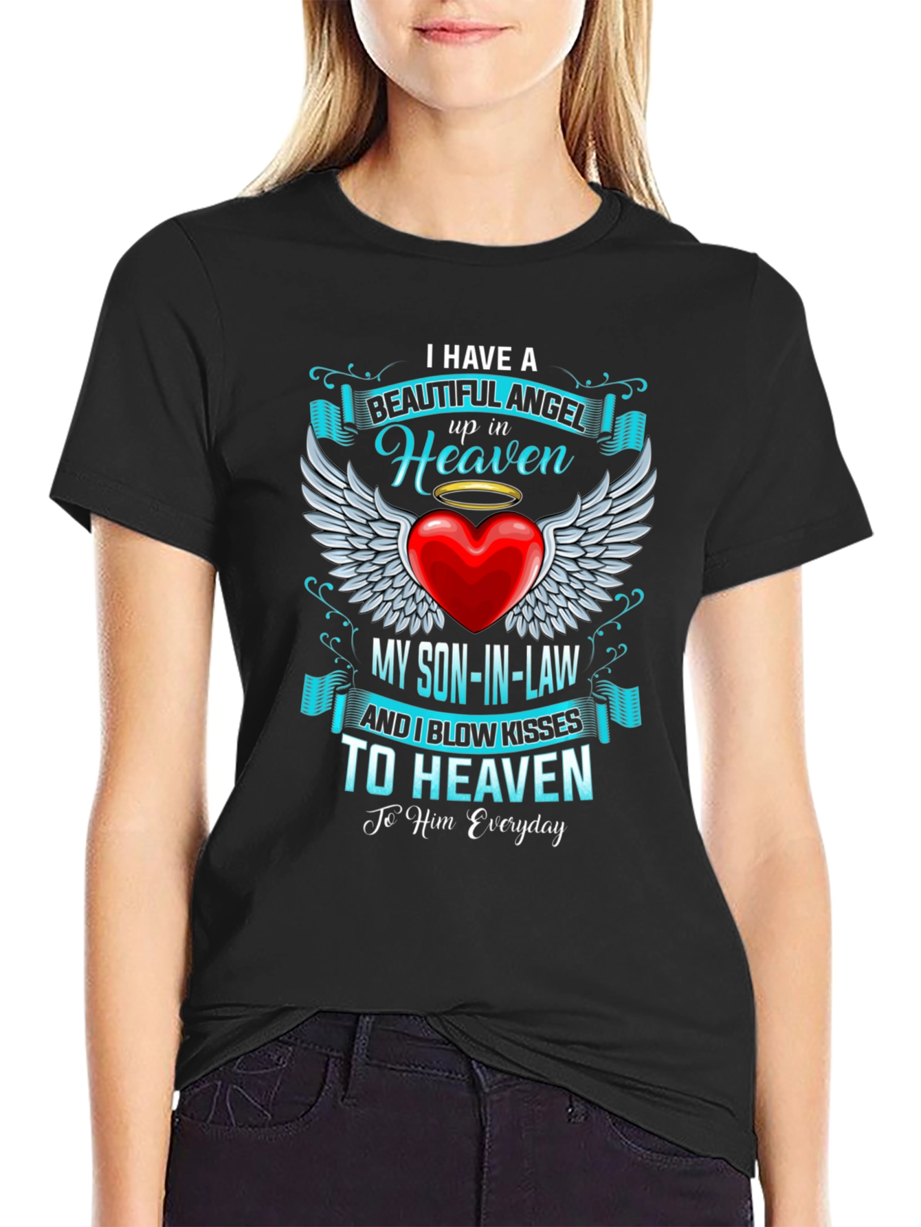Memorial Son-in-Law Angel in Heaven T-Shirt