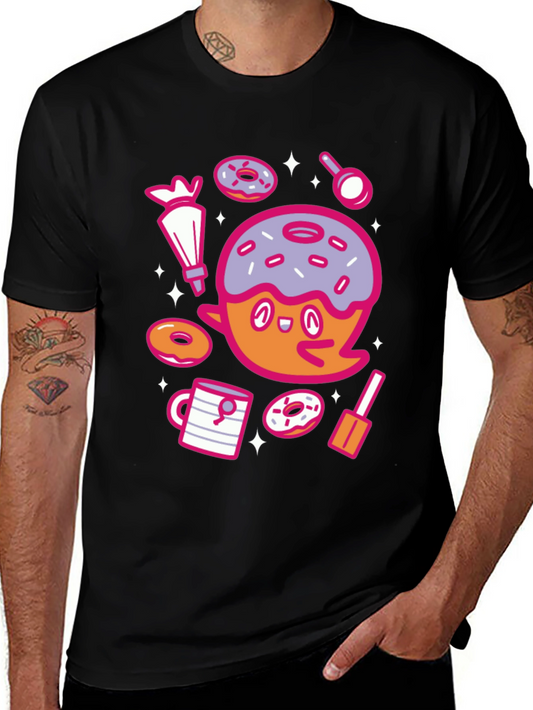Donut Ghost Graphic Tee - Spooky Sweet T-Shirt