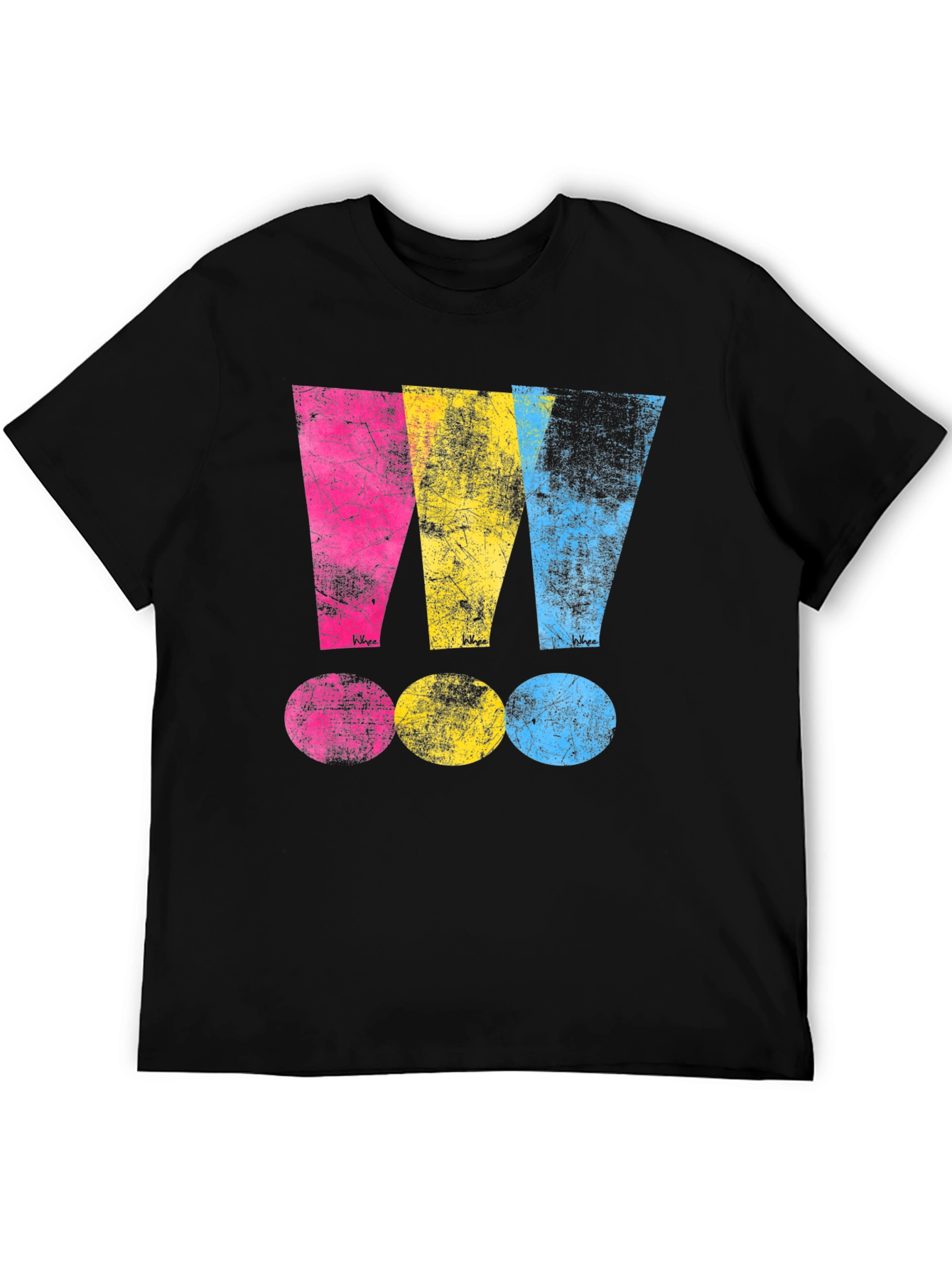 Distressed CMYK T-Shirt