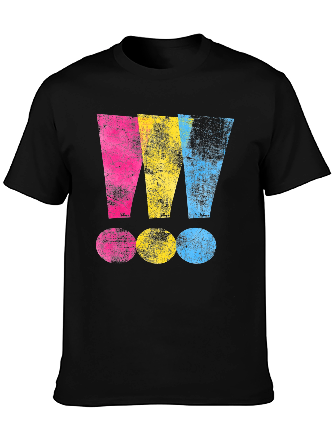 Distressed CMYK T-Shirt