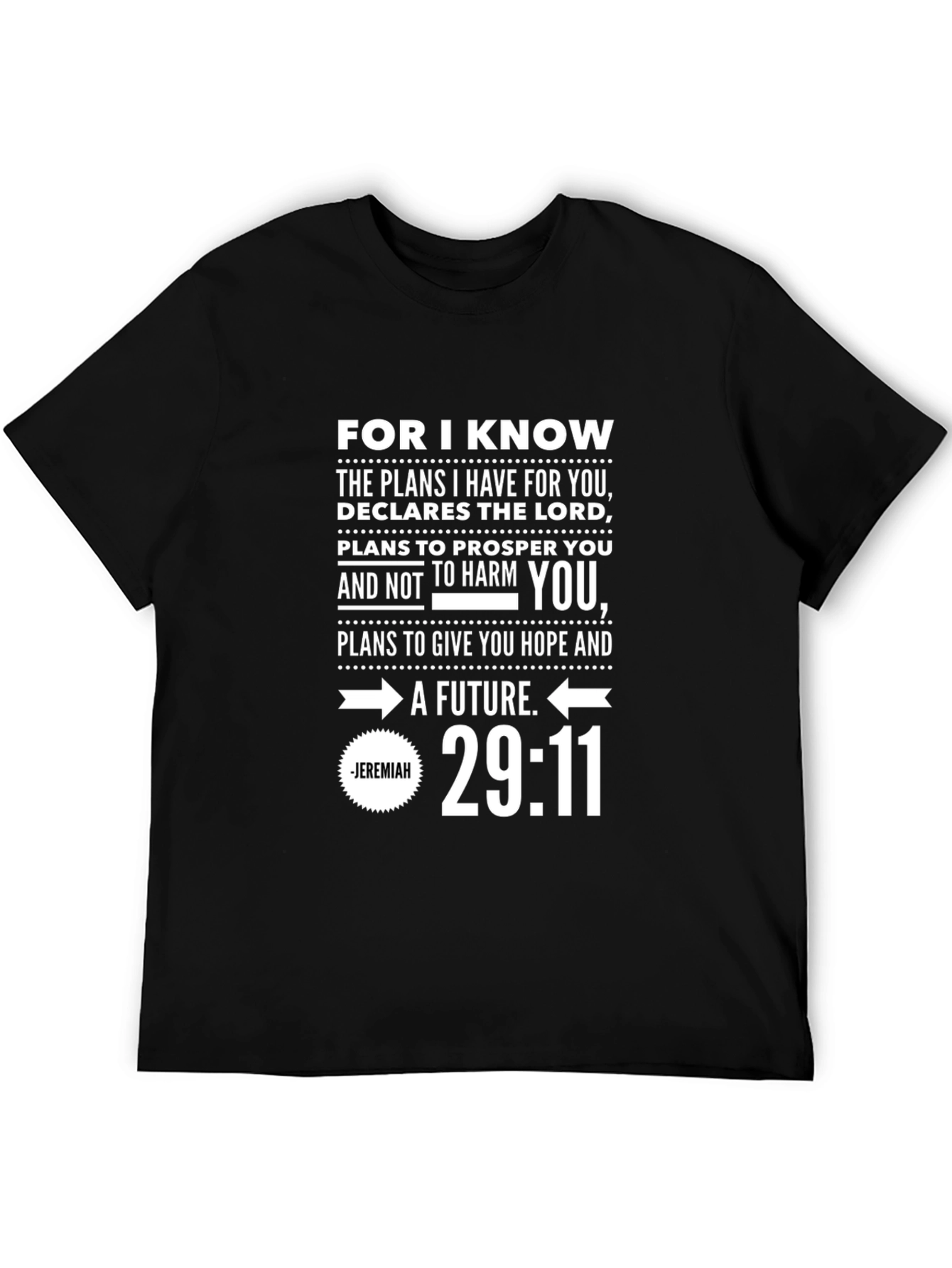 Jeremiah 29:11 Christian T-Shirt