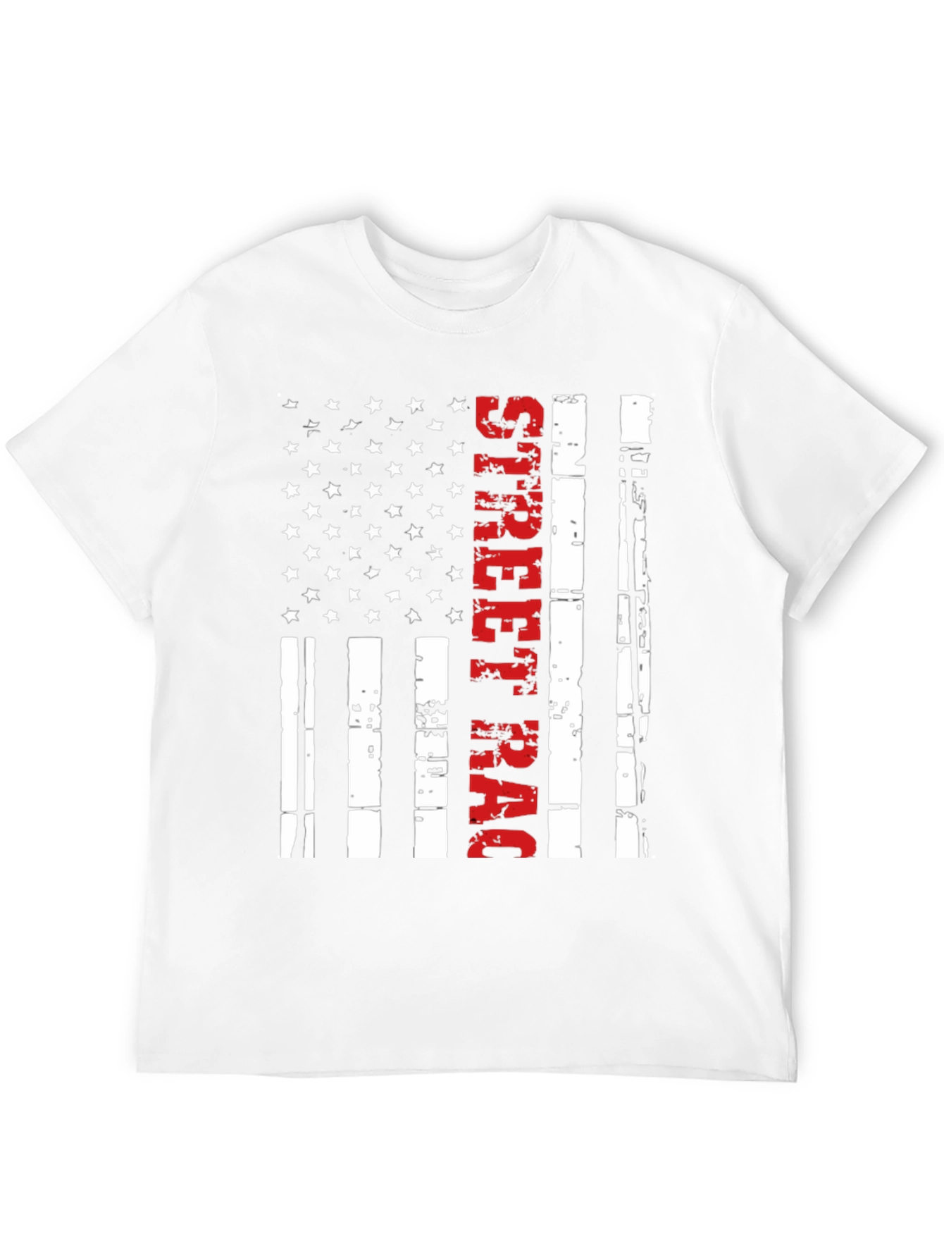 Street Racing American Flag T-Shirt