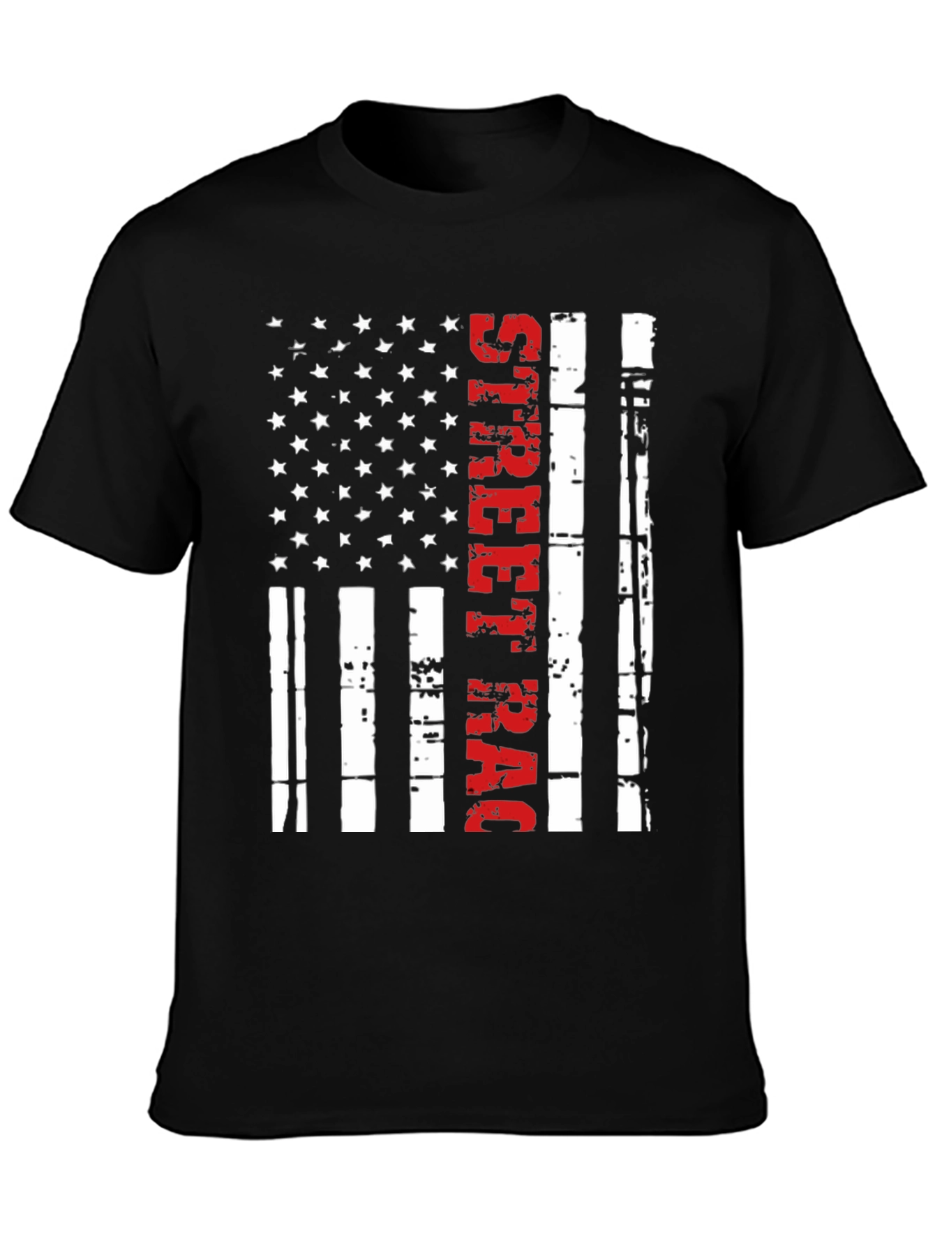 Street Racing American Flag T-Shirt