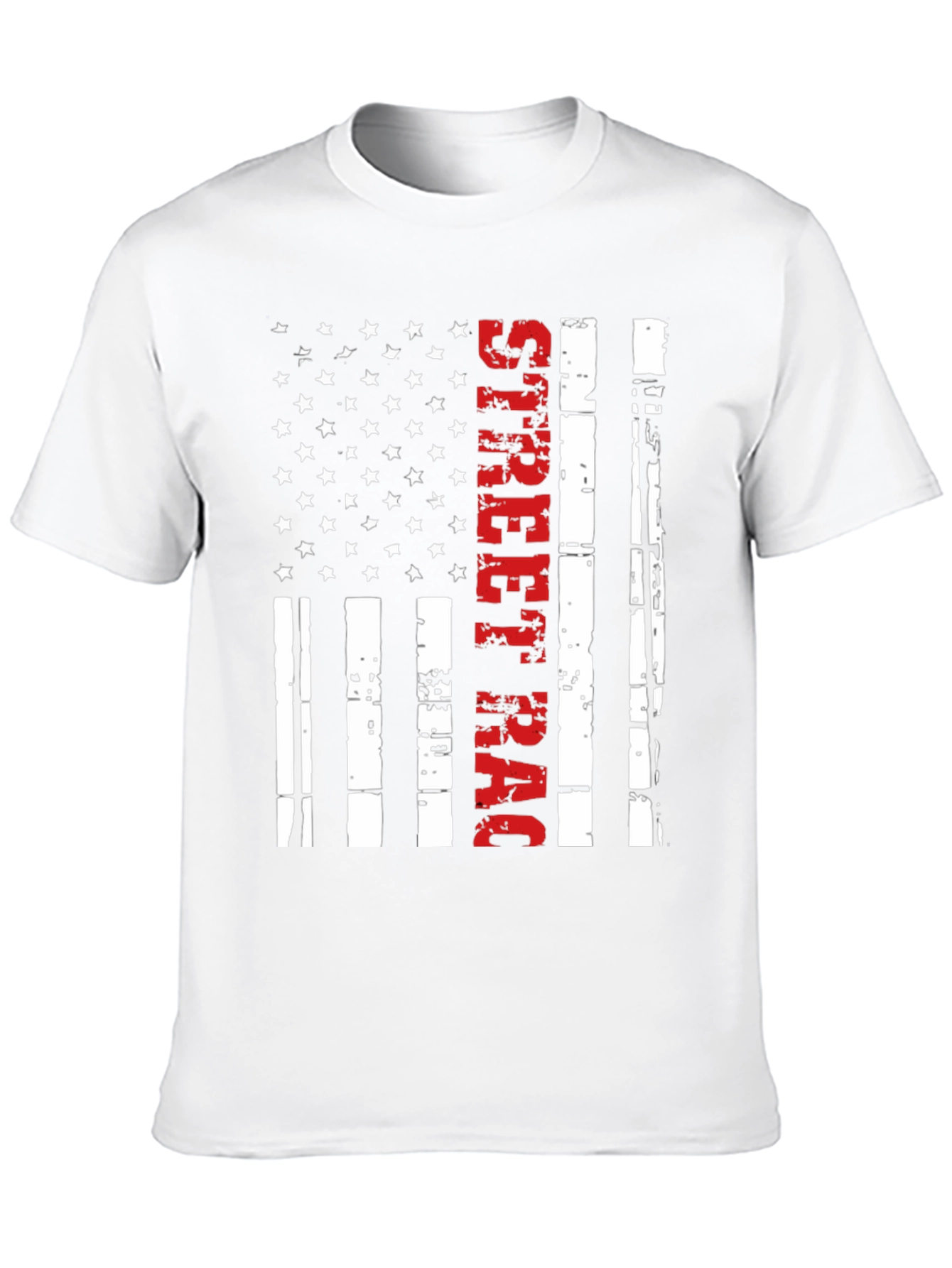 Street Racing American Flag T-Shirt