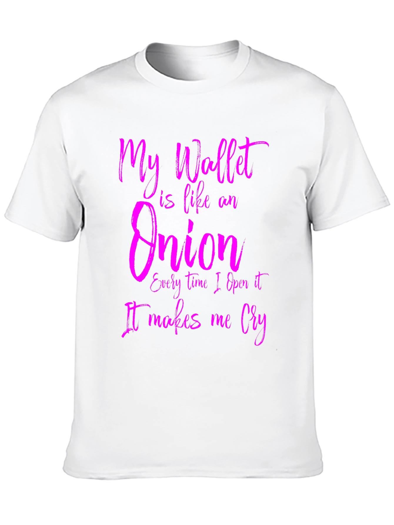 Funny Wallet Onion Mens Graphic T-Shirt