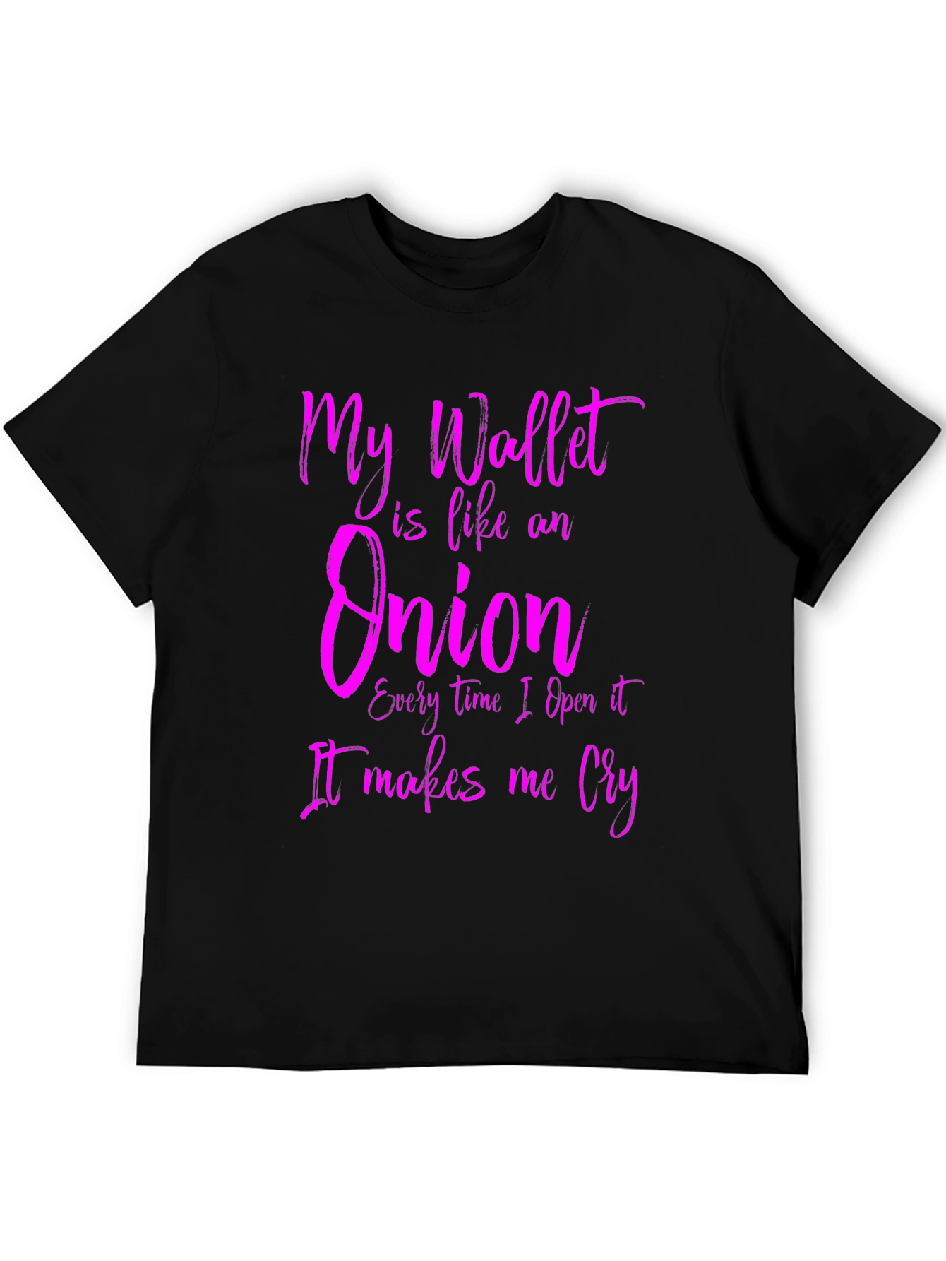 Funny Wallet Onion Mens Graphic T-Shirt