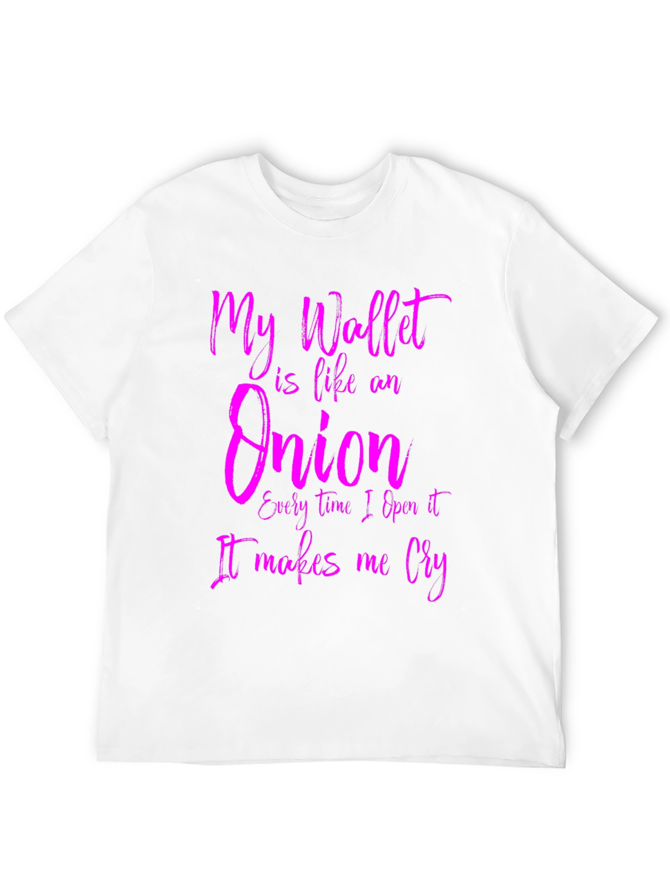 Funny Wallet Onion Mens Graphic T-Shirt