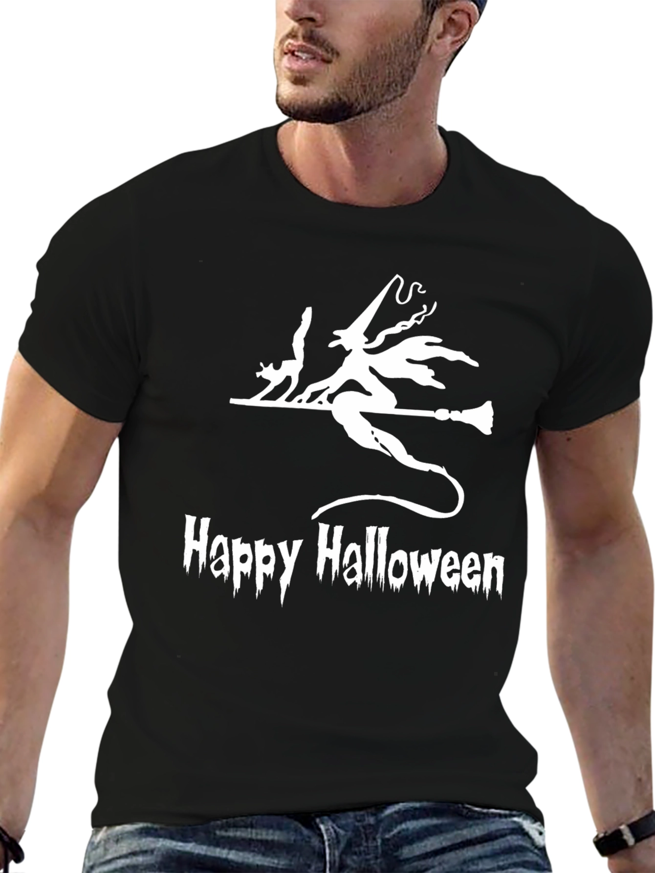 Happy Halloween Witch Graphic Tee