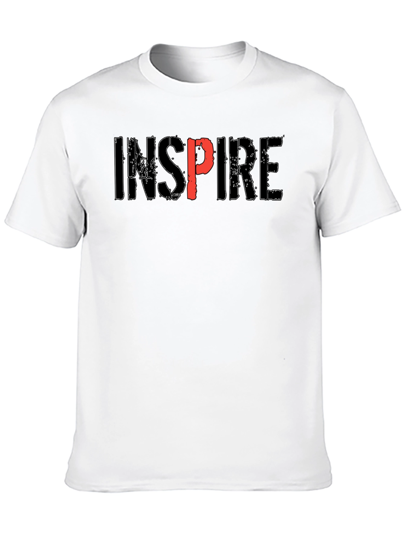 Inspire Graphic Print Black T-Shirt