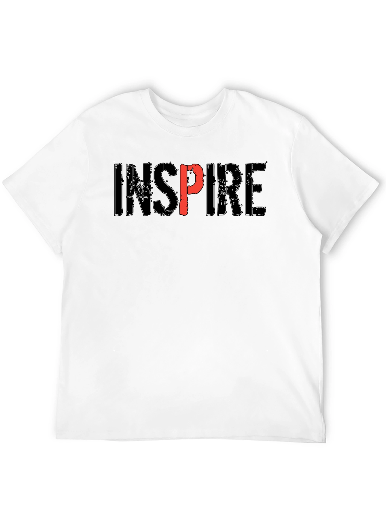 Inspire Graphic Print Black T-Shirt