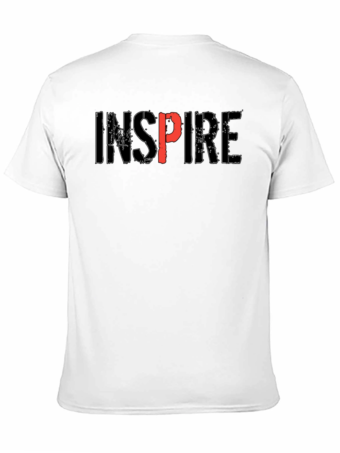 Inspire Graphic Print Black T-Shirt