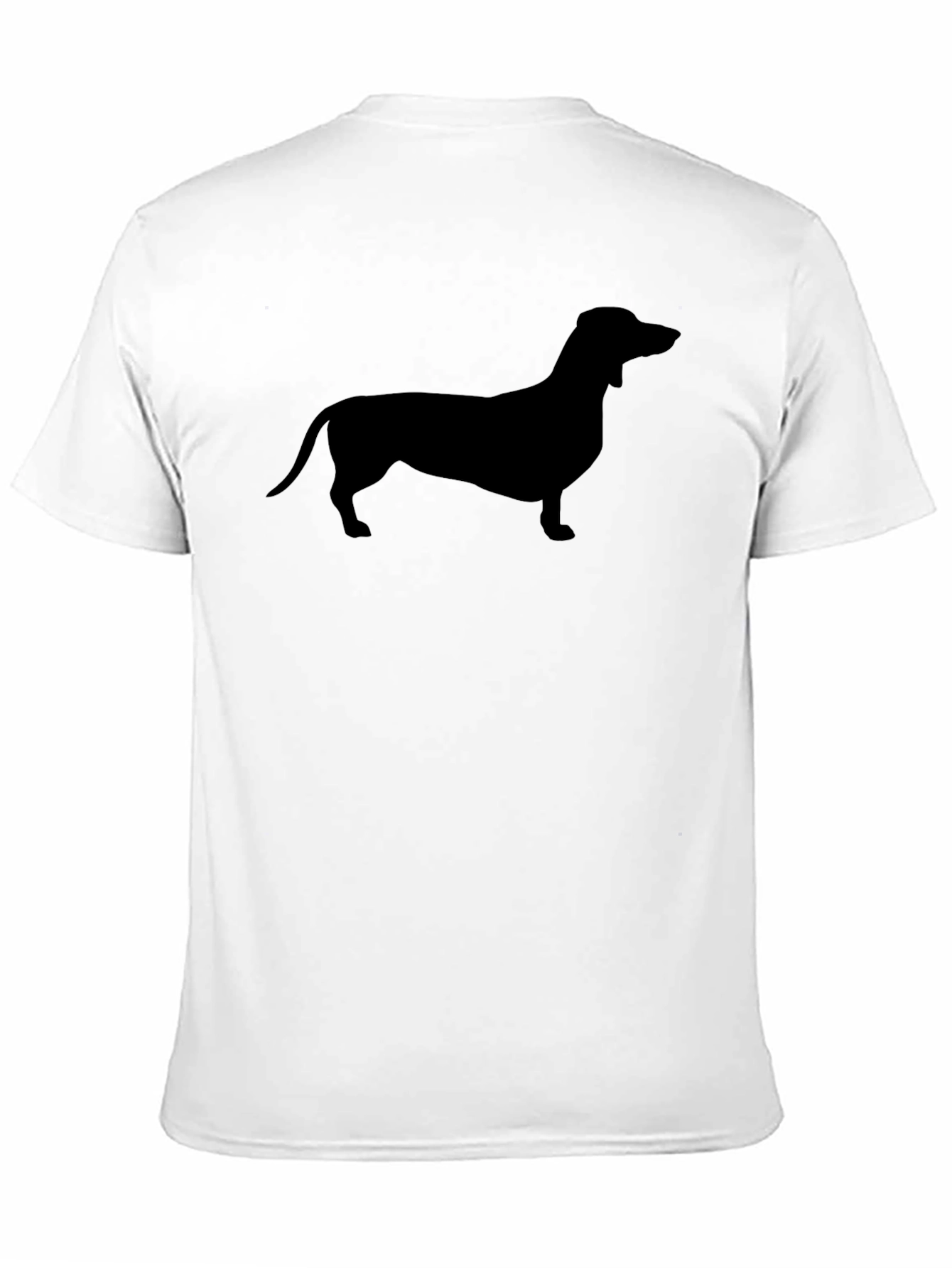 Dachshund Silhouette Black T-Shirt