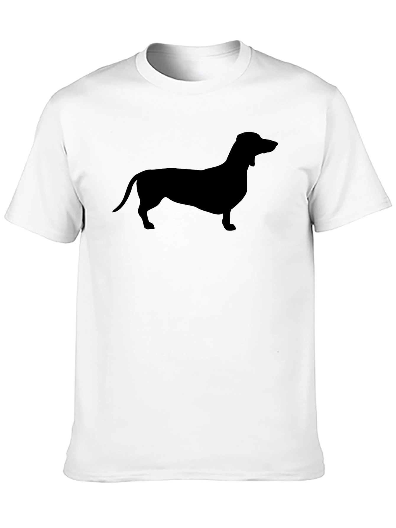 Dachshund Silhouette Black T-Shirt