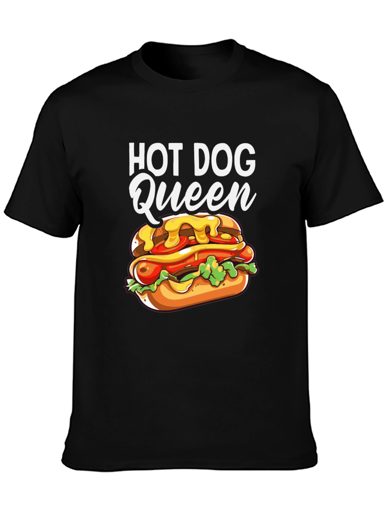 Hot Dog Queen Graphic T-Shirt