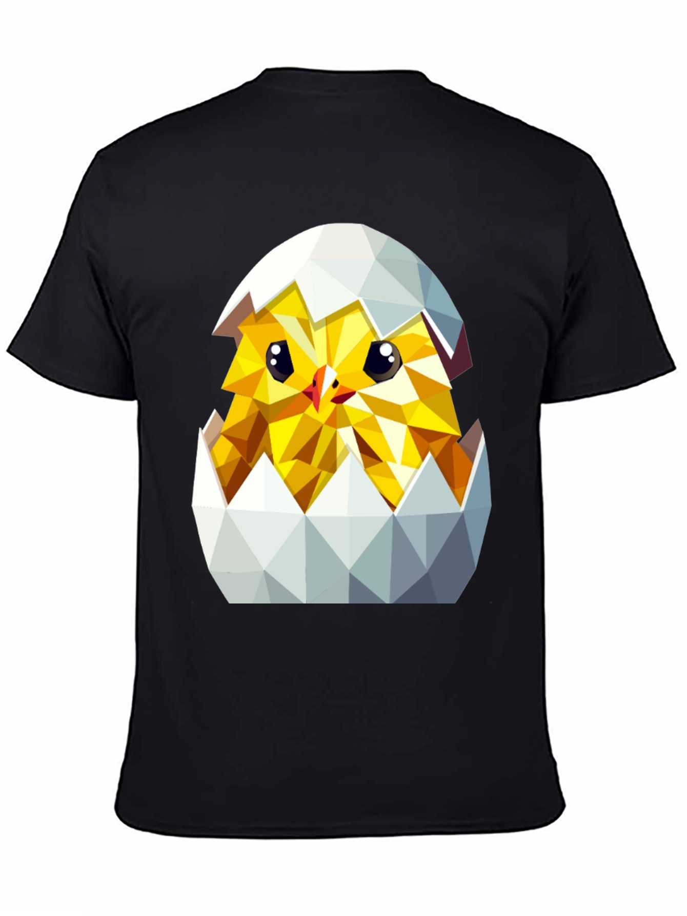 Geometric Chick in Eggshell T-Shirt