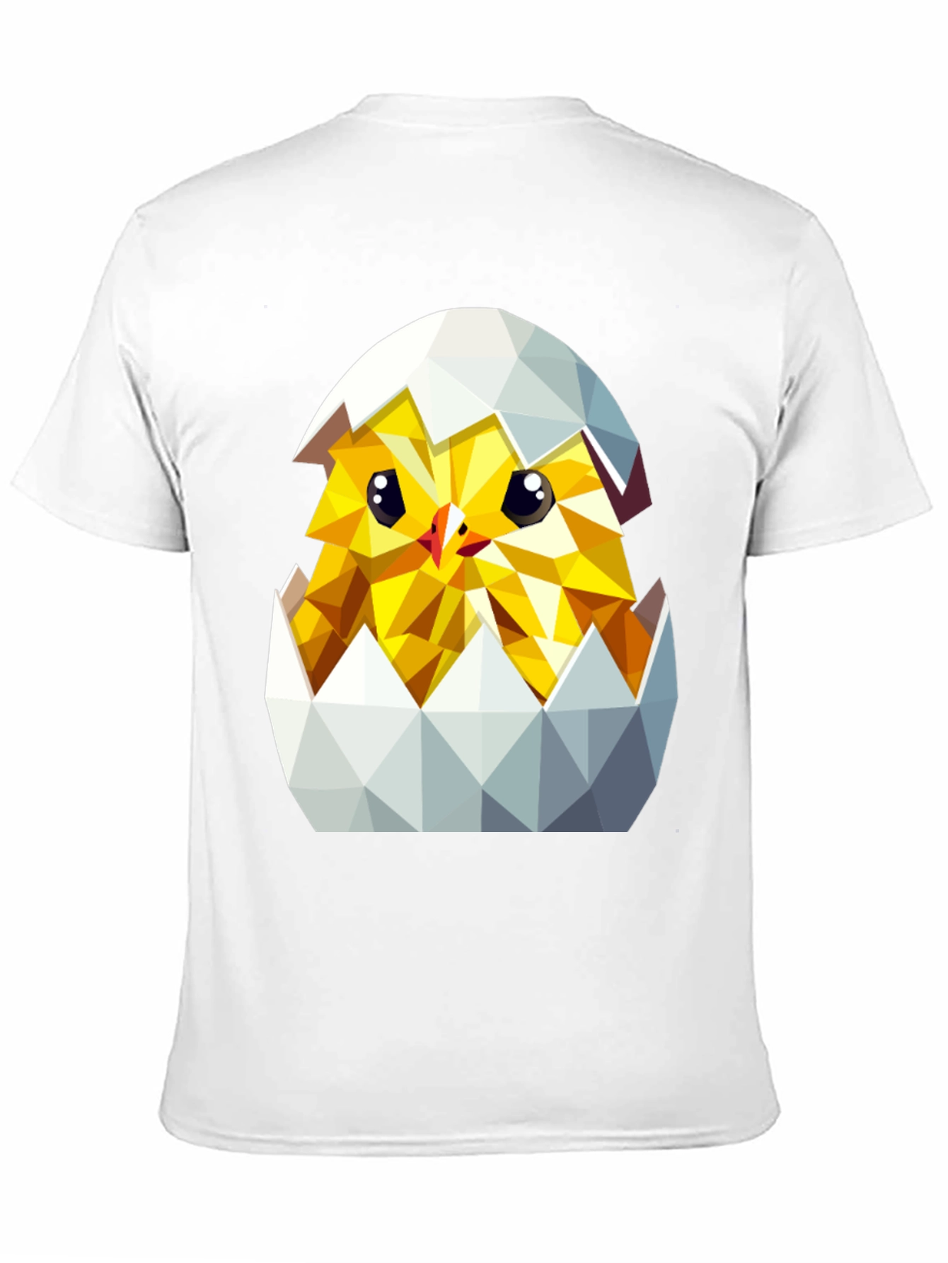 Geometric Chick in Eggshell T-Shirt