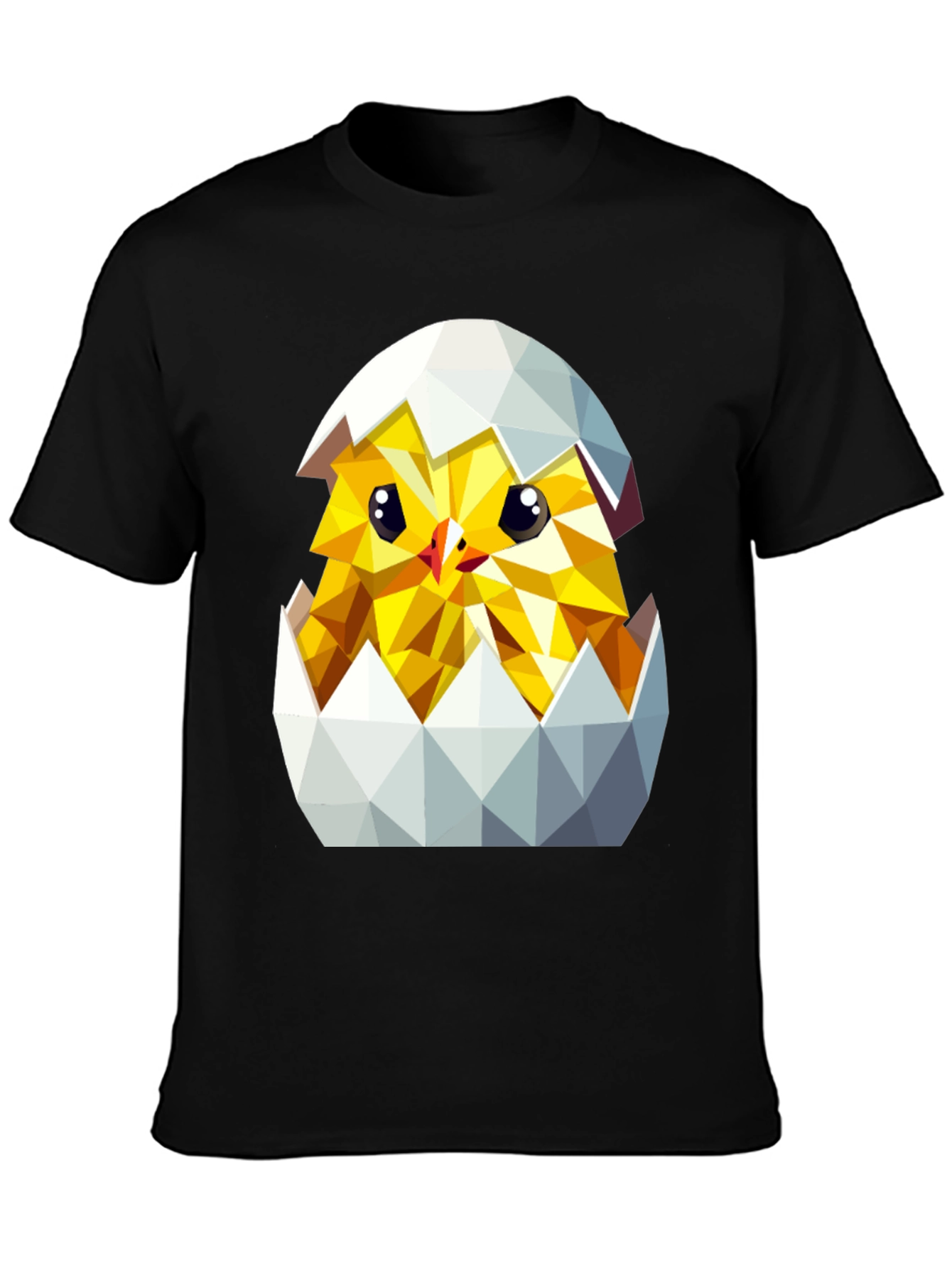 Geometric Chick in Eggshell T-Shirt