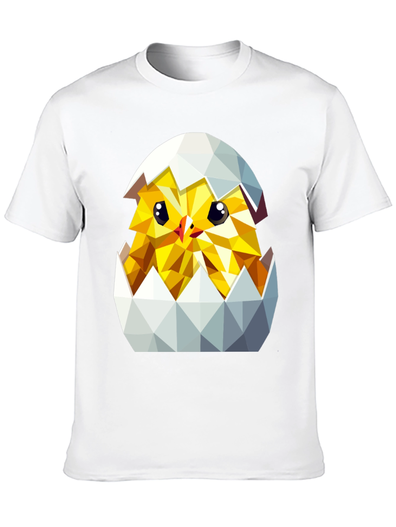 Geometric Chick in Eggshell T-Shirt