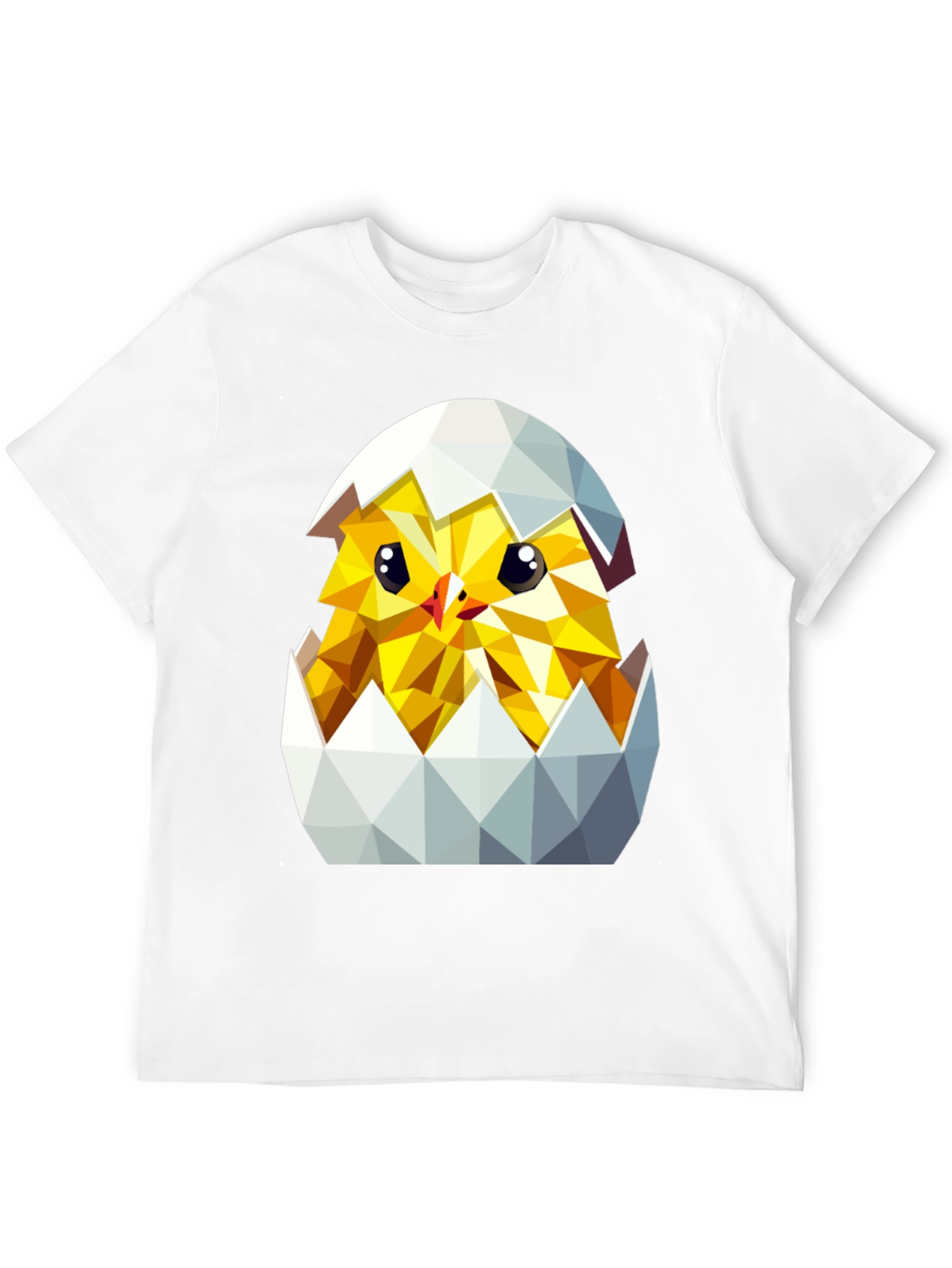 Geometric Chick in Eggshell T-Shirt