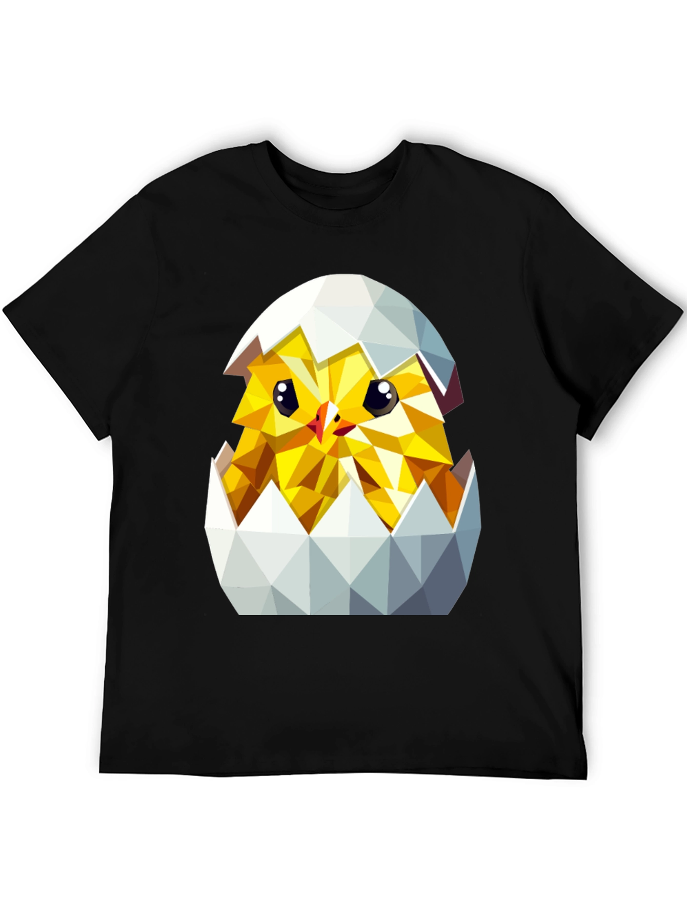 Geometric Chick in Eggshell T-Shirt