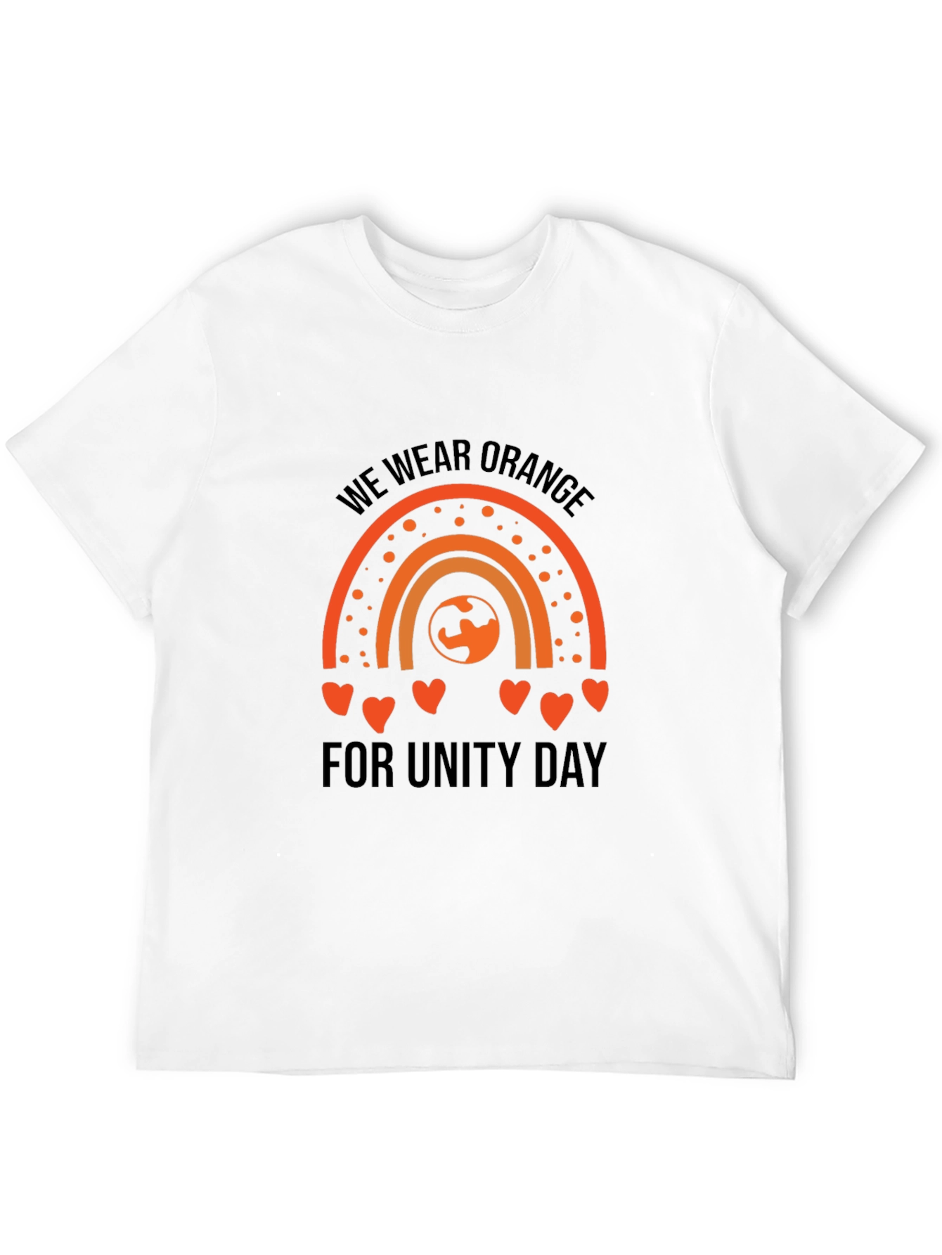 Unity Day Orange Rainbow Graphic Tee