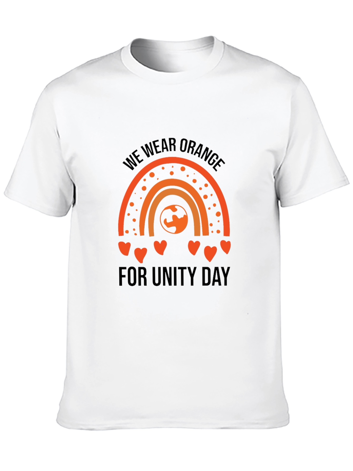 Unity Day Orange Rainbow Graphic Tee