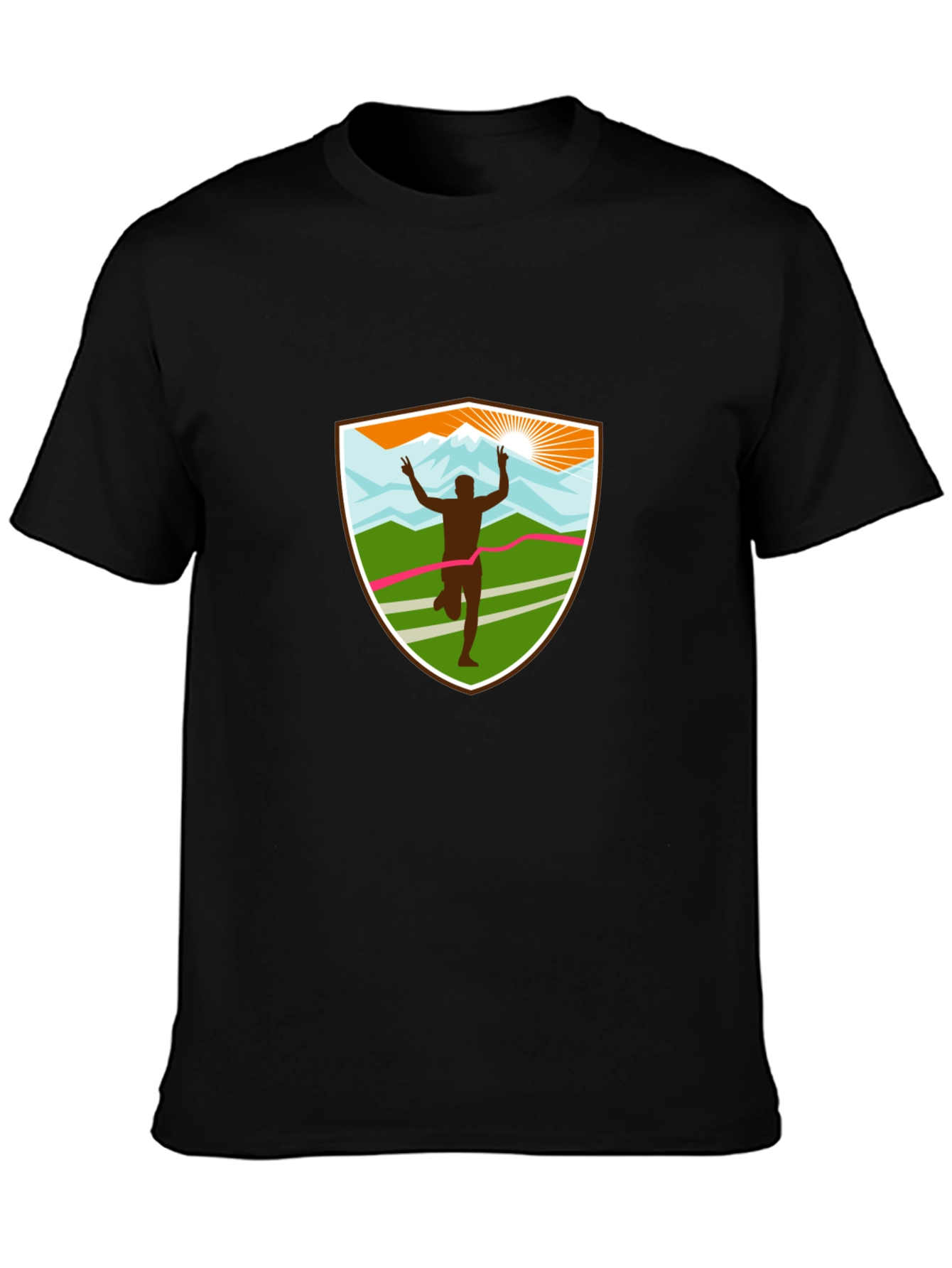 Runners Victory Black T-Shirt