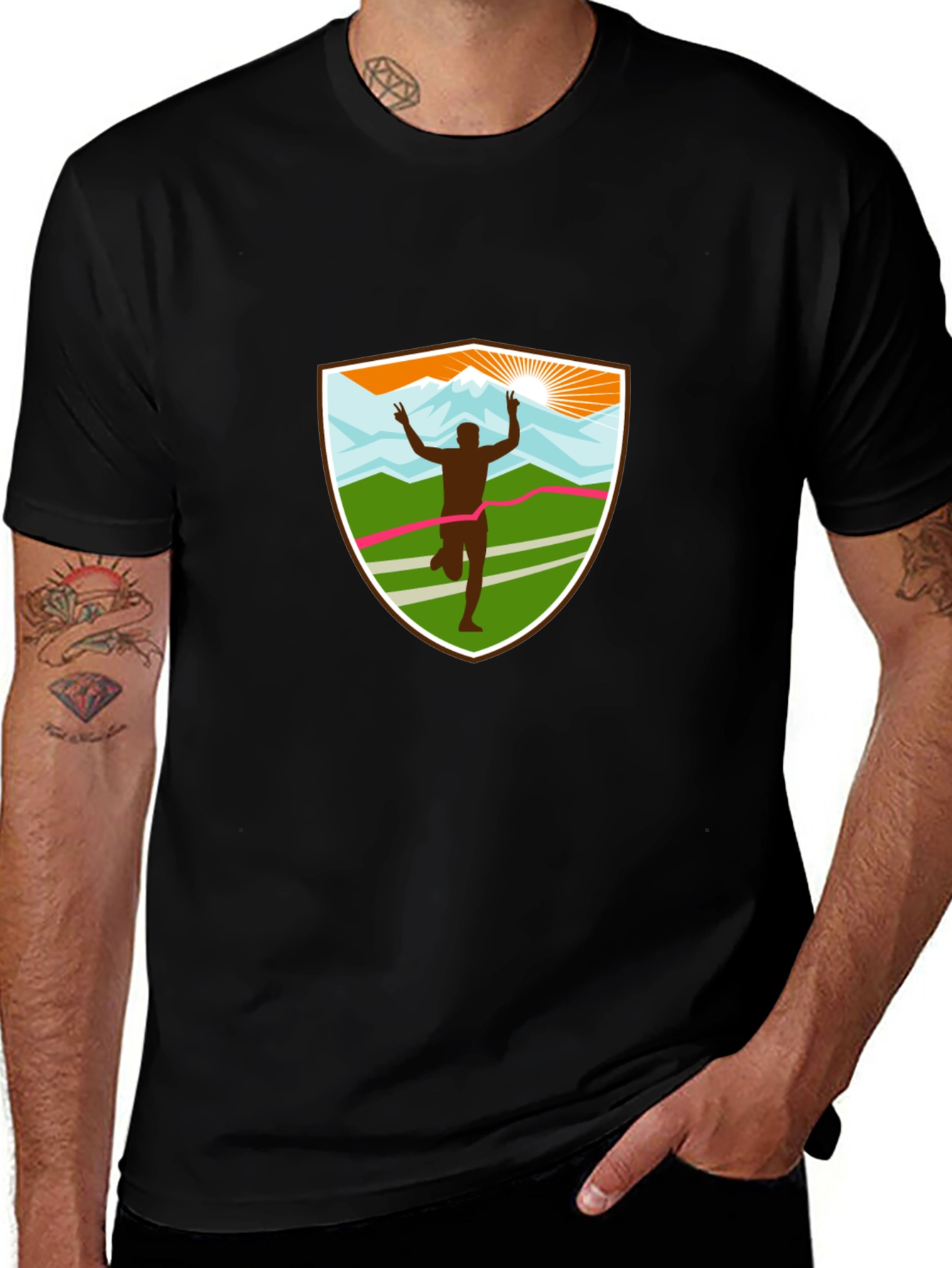 Runners Victory Black T-Shirt