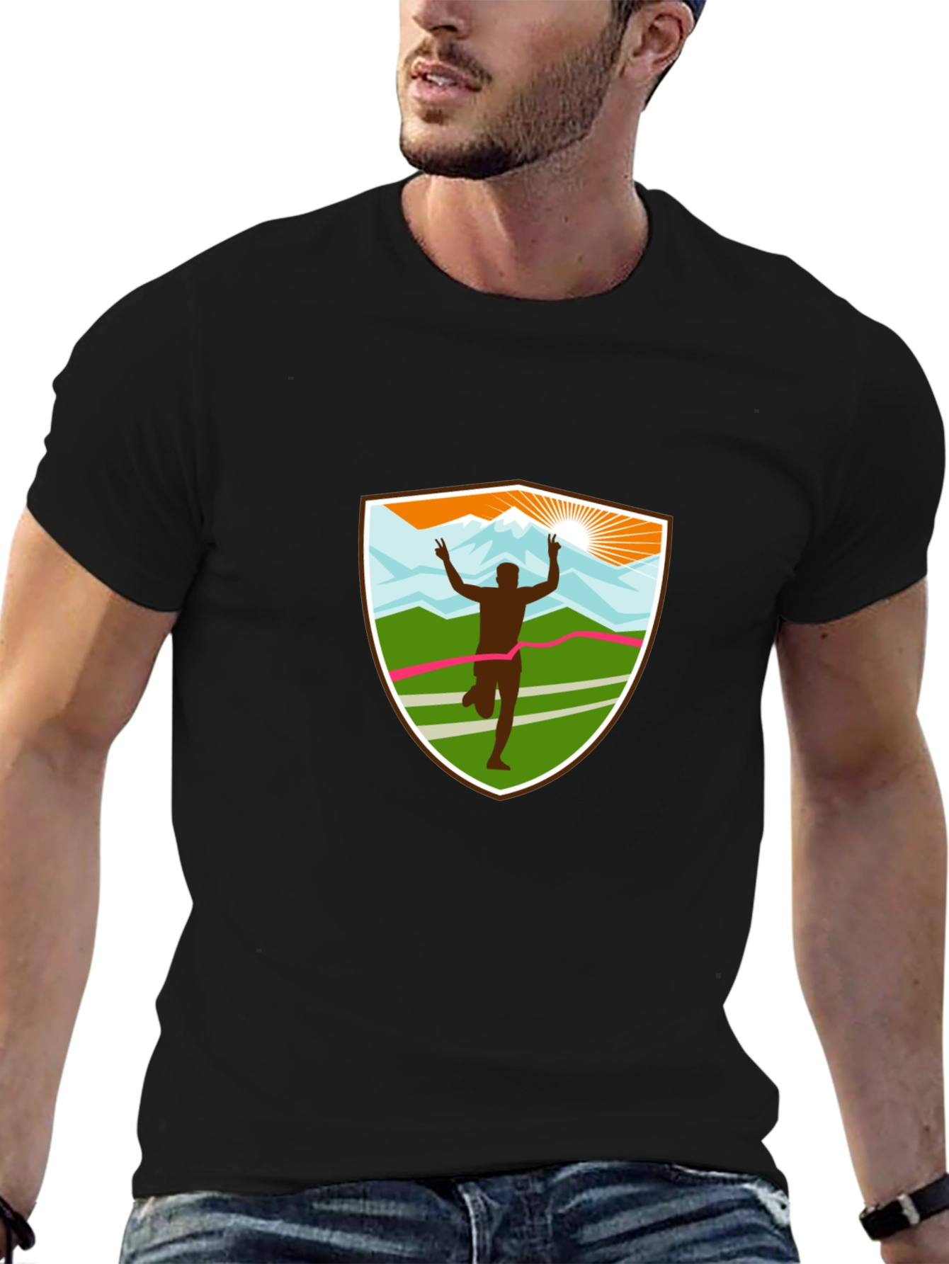Runners Victory Black T-Shirt