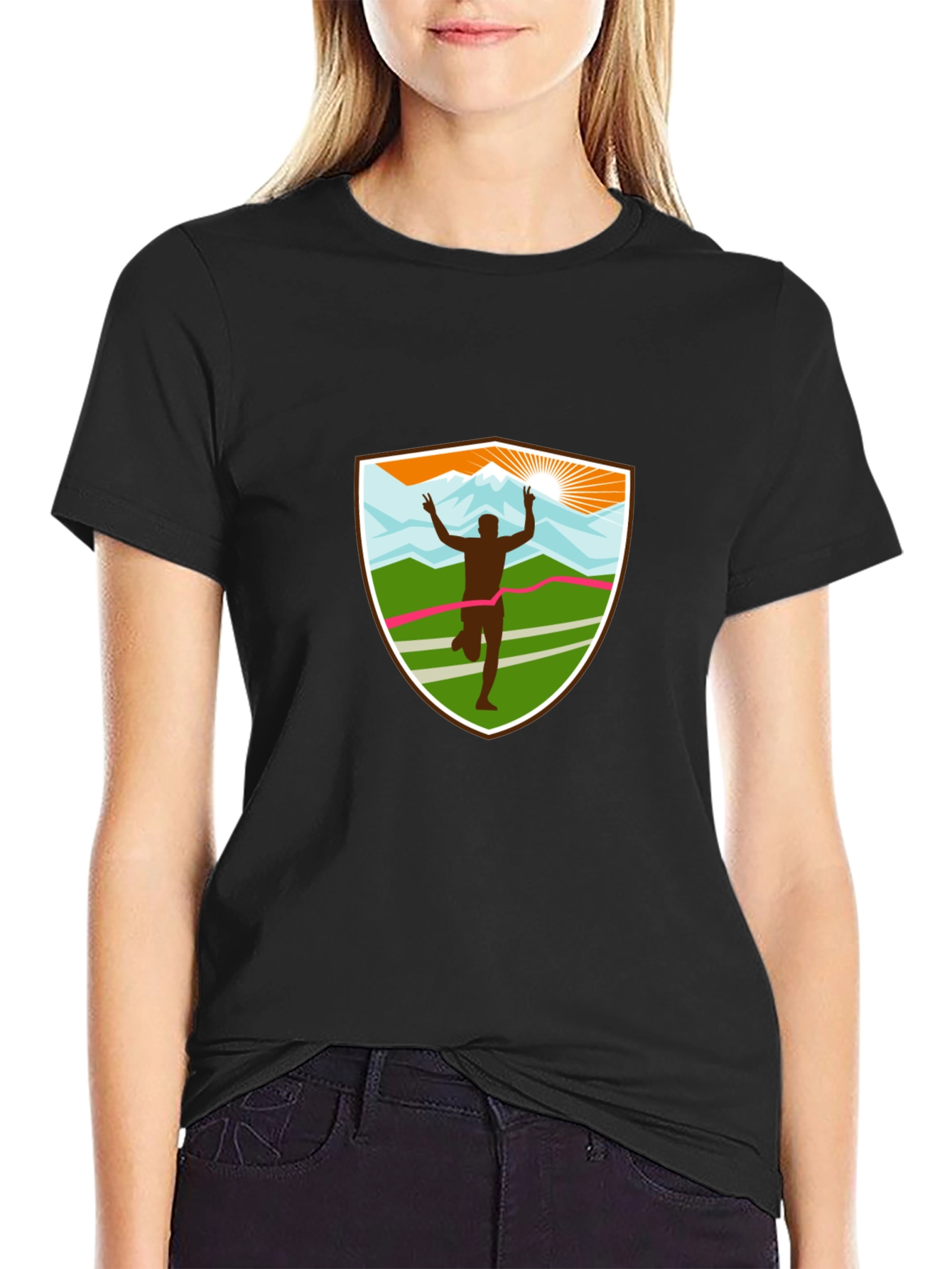 Runners Victory Black T-Shirt