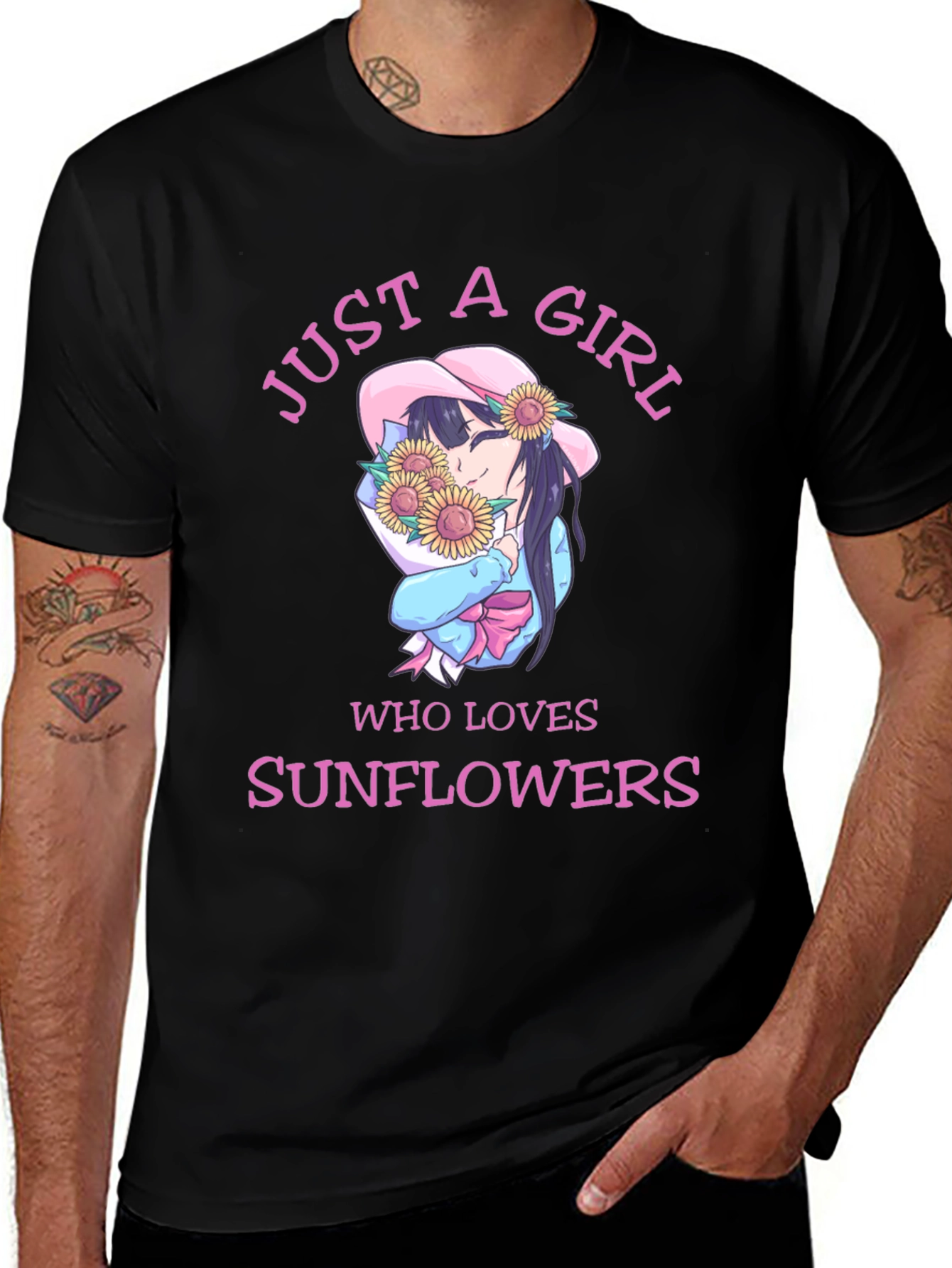 Just a Girl Who Loves Sunflowers T-Shirt