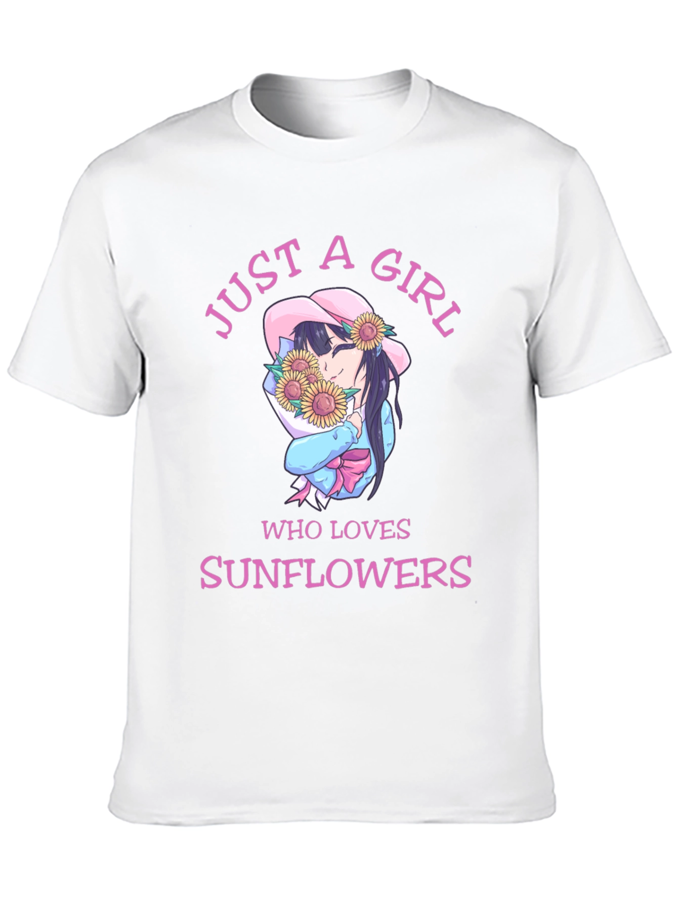 Just a Girl Who Loves Sunflowers T-Shirt