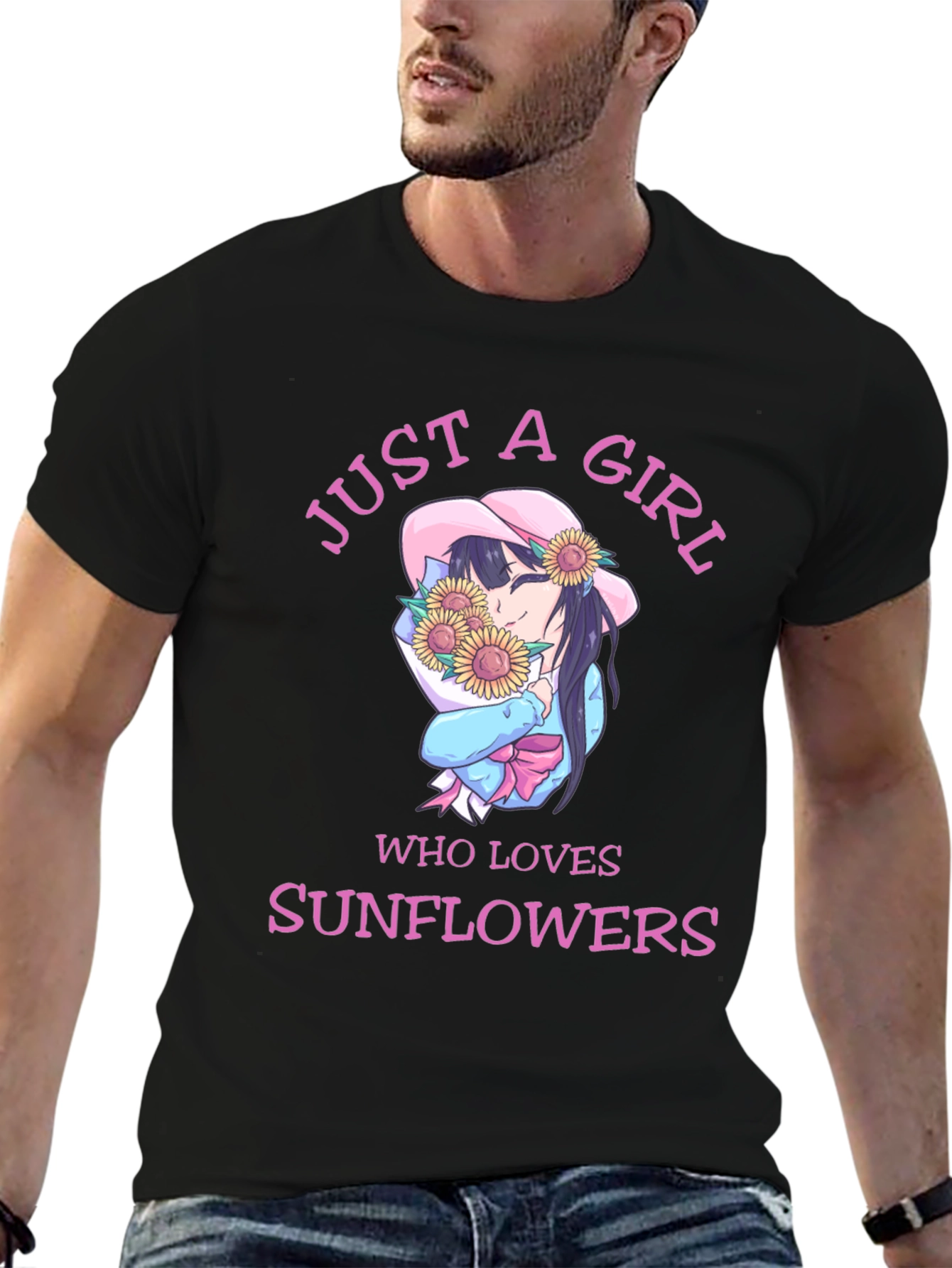 Just a Girl Who Loves Sunflowers T-Shirt