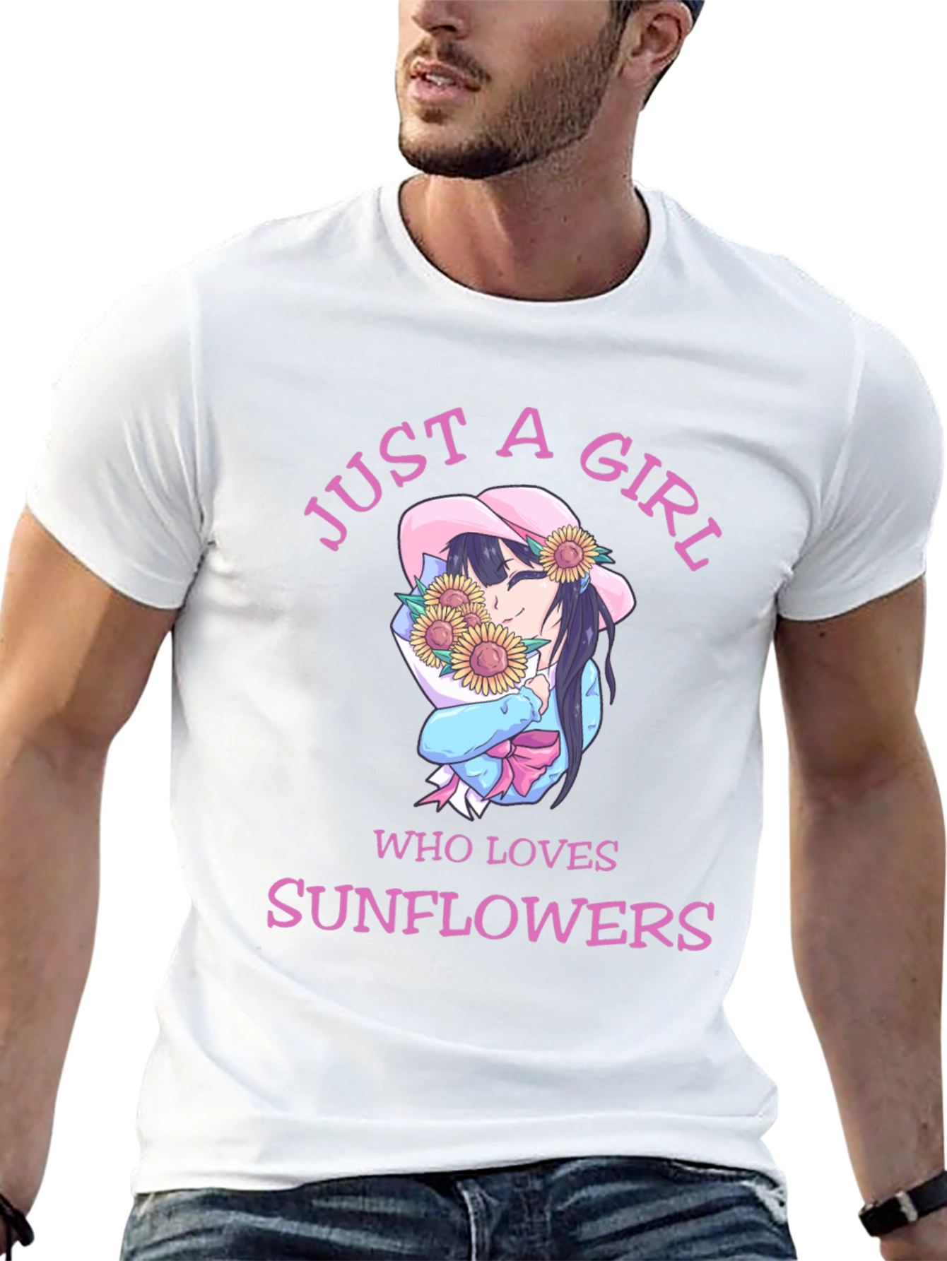 Just a Girl Who Loves Sunflowers T-Shirt