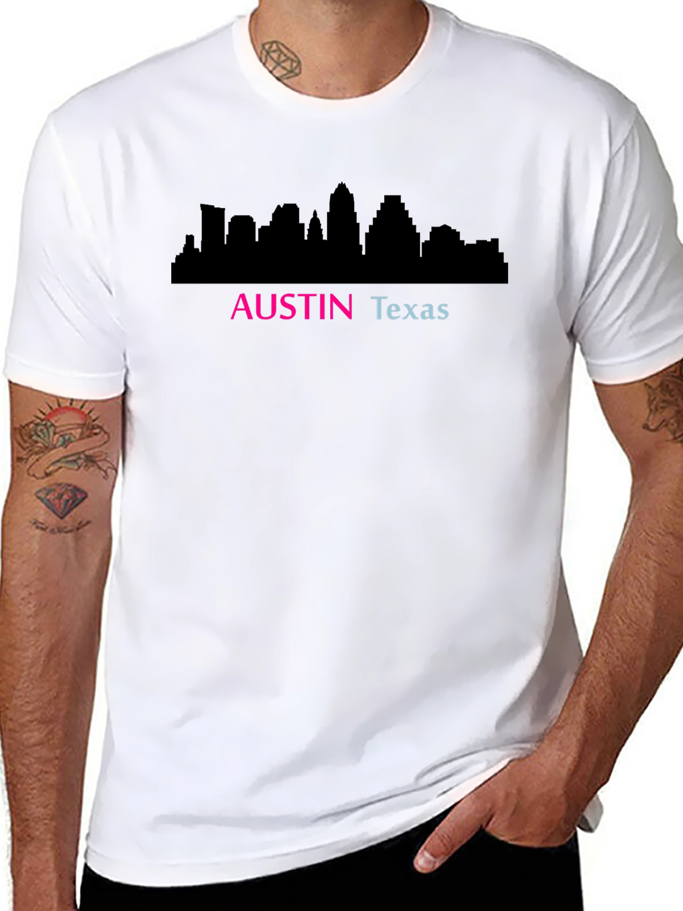 Austin Texas Skyline Graphic T-Shirt