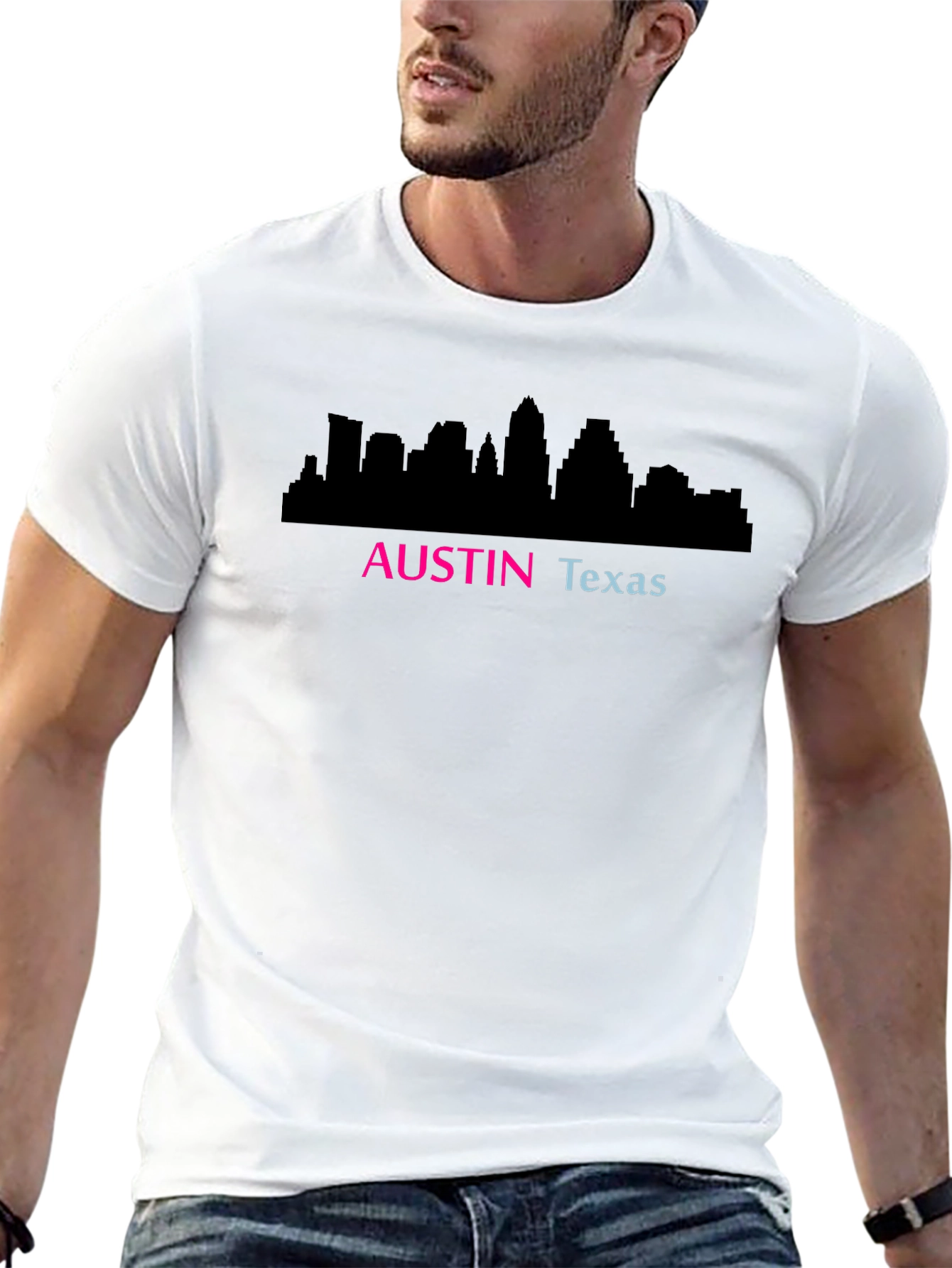 Austin Texas Skyline Graphic T-Shirt