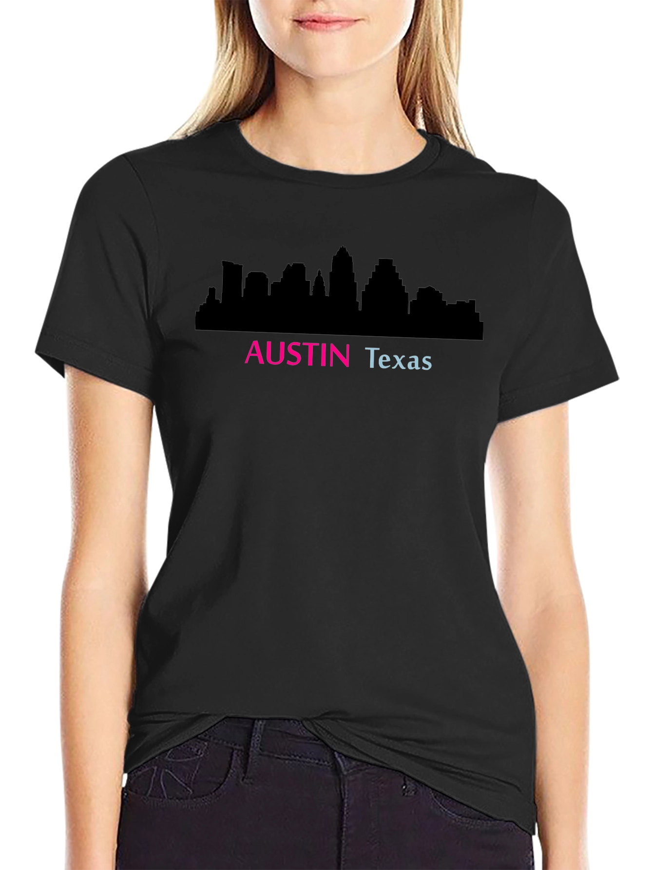 Austin Texas Skyline Graphic T-Shirt