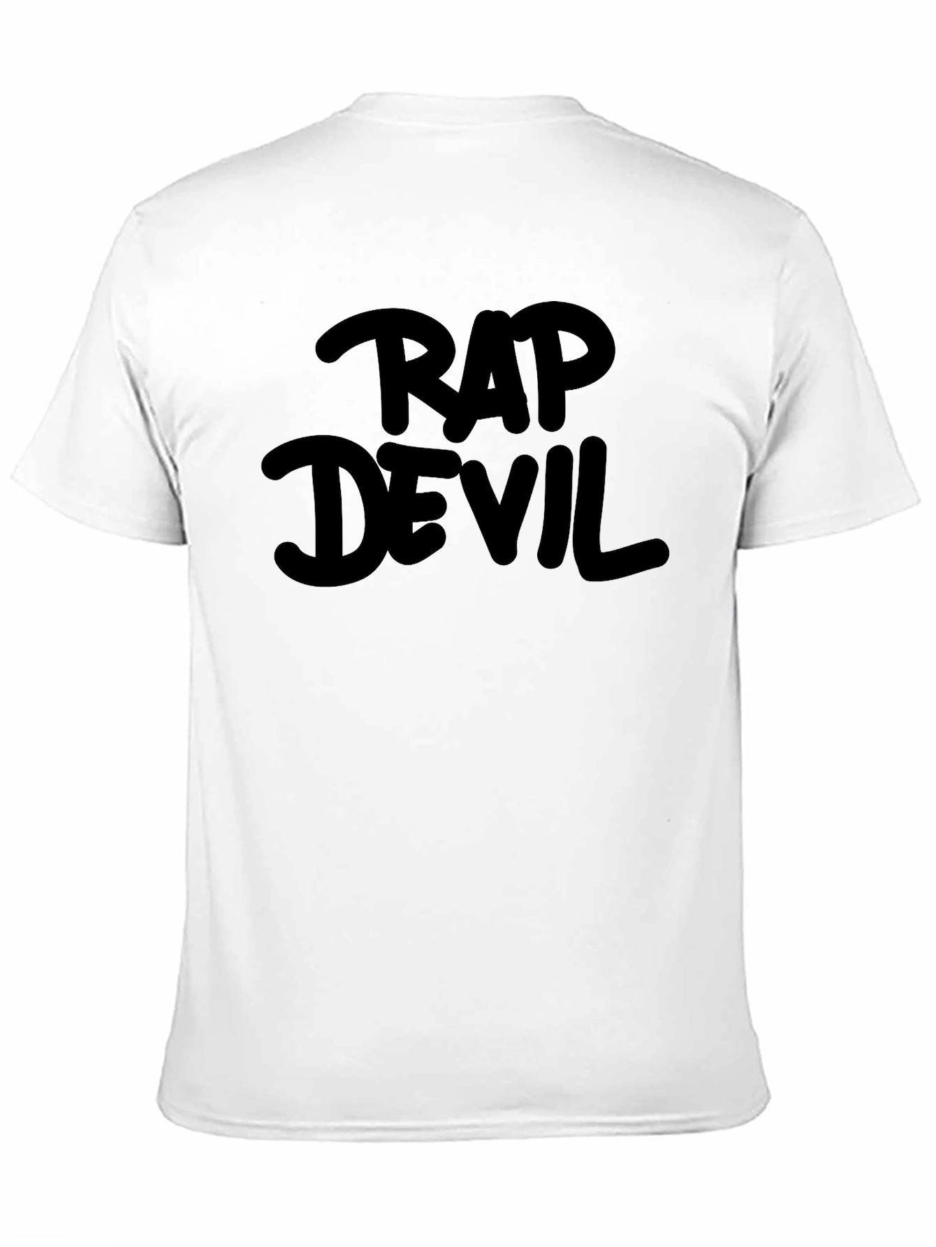 Rap Devil Black Graphic Tee
