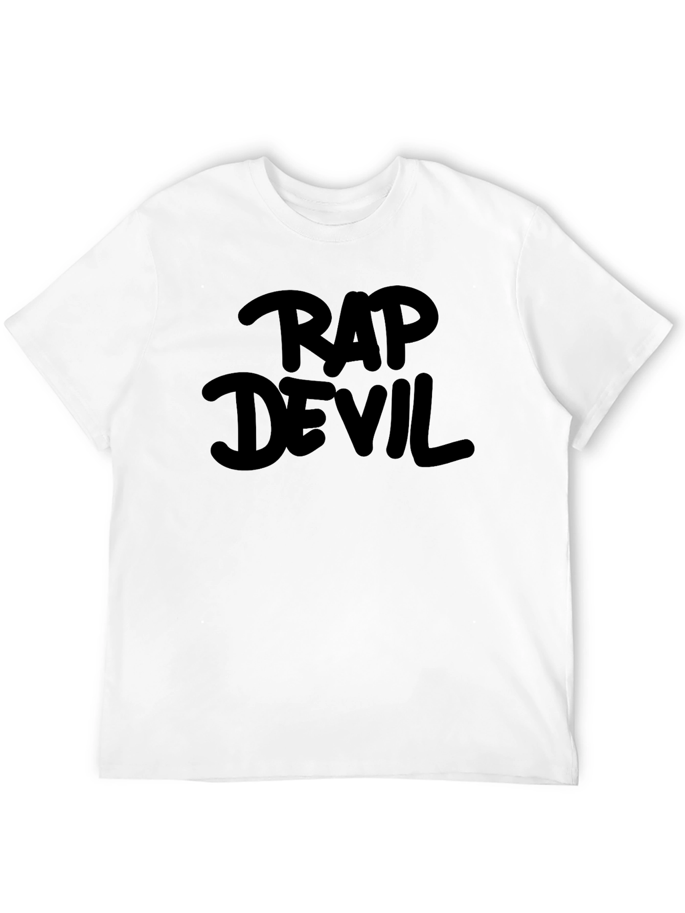 Rap Devil Black Graphic Tee