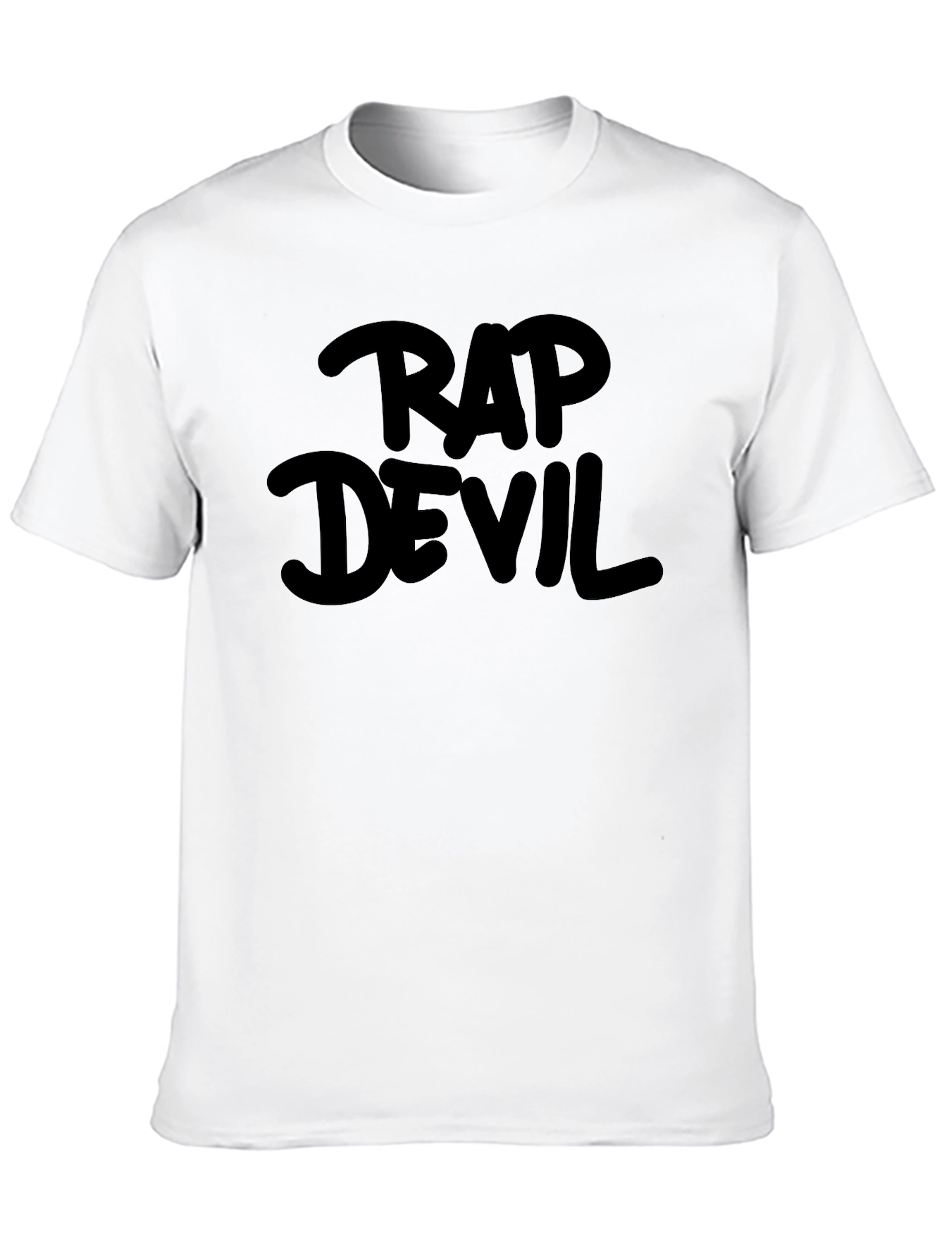 Rap Devil Black Graphic Tee