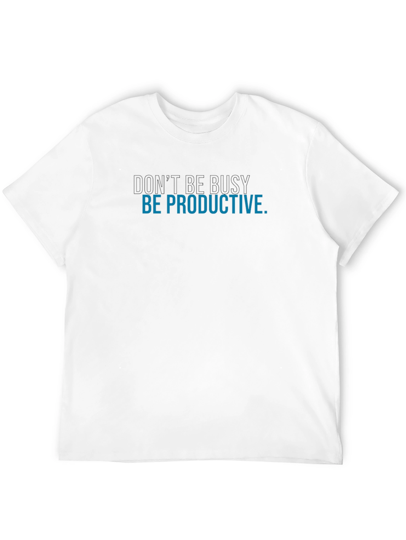 Dont Be Busy Be Productive Mens Black T-Shirt