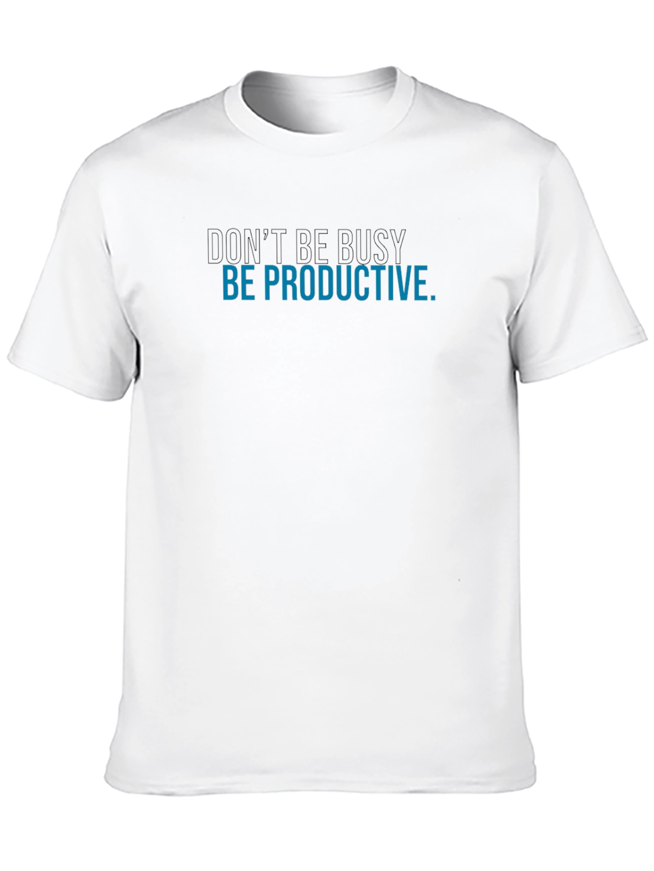 Dont Be Busy Be Productive Mens Black T-Shirt